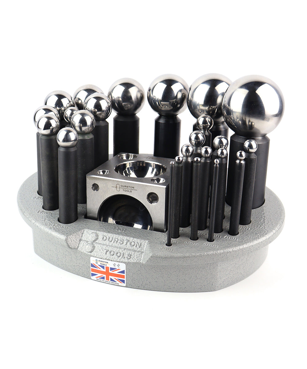 Durston 24 Piece Doming Set Including Block And Carry Case