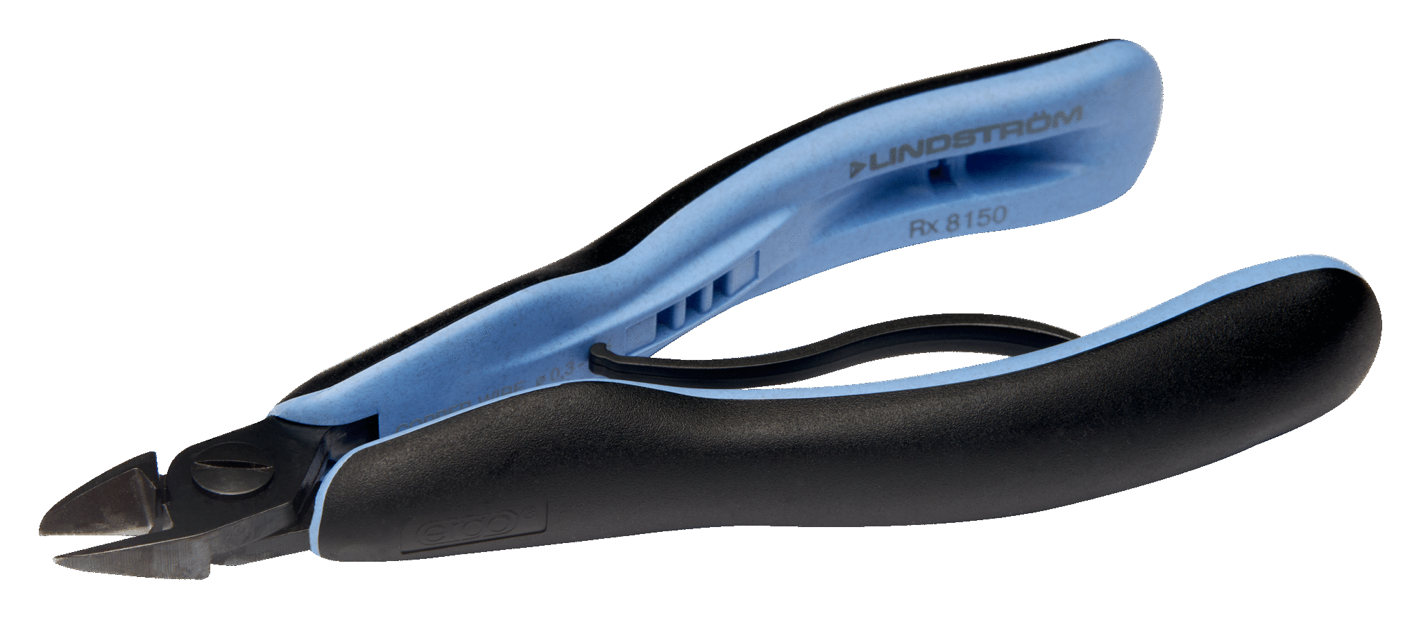 LINDSTROM EERGO™ Flush Precision Cut Diagonal Cutter with Oval Head 0.1-1.25 mm, RX 8141