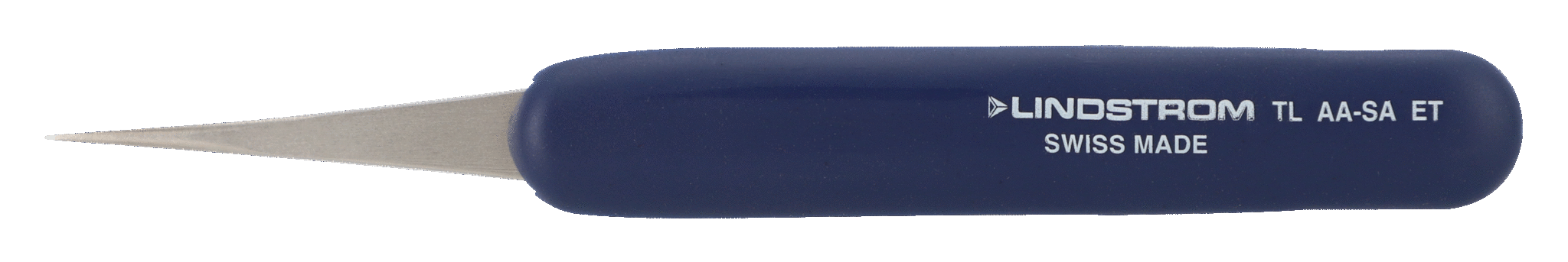 Lindstrom Stainless Steel ESD Safe Ergonomic Tweezers Style AA with Sharp, Fine Tips 130 mm