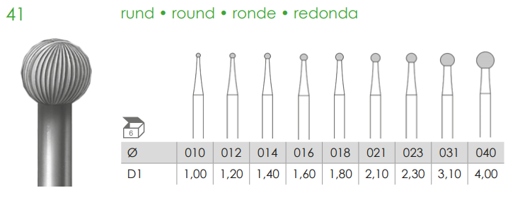 Busch Carbide Burs - Fig. 41