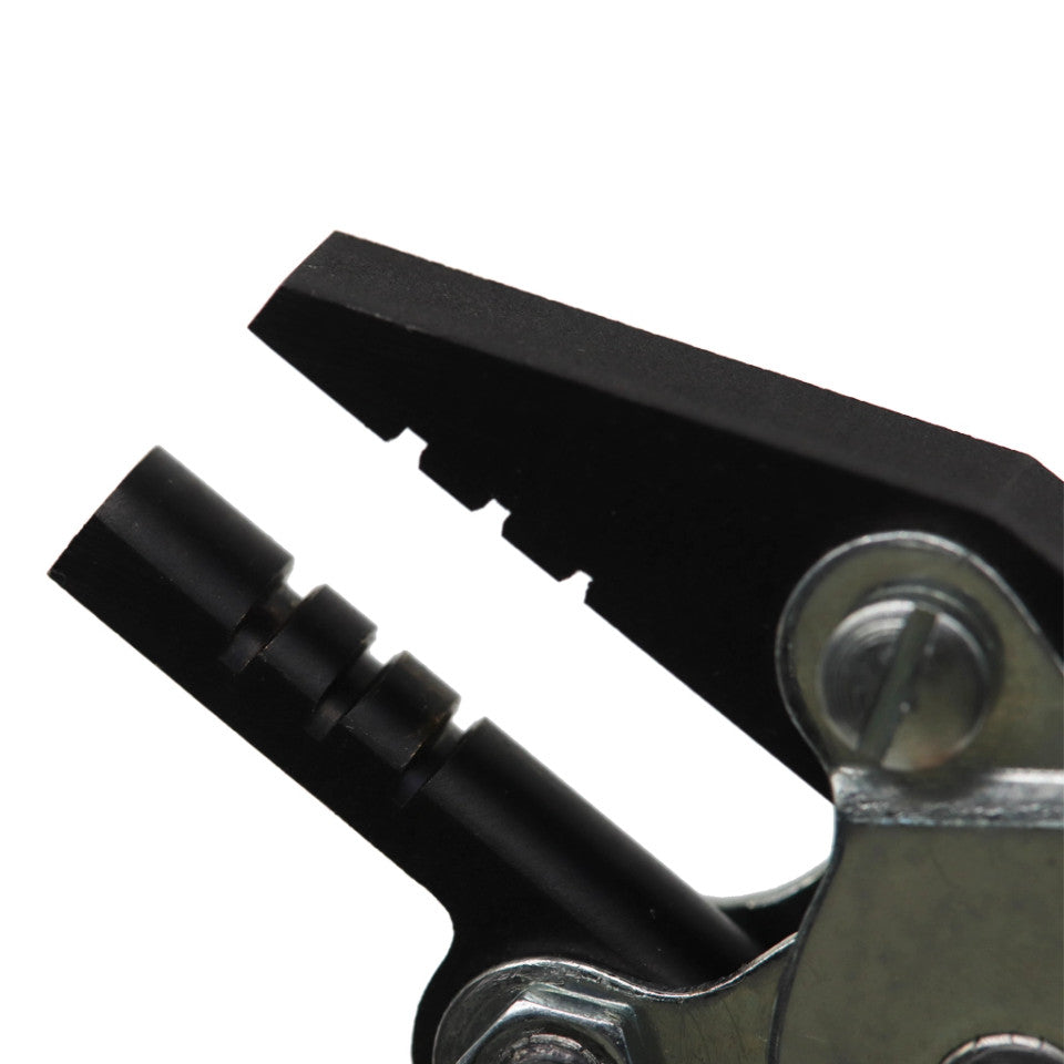 MAUN Half Round And Flat Jaws Parallel Plier With Three Collet Making Notches 125 mm