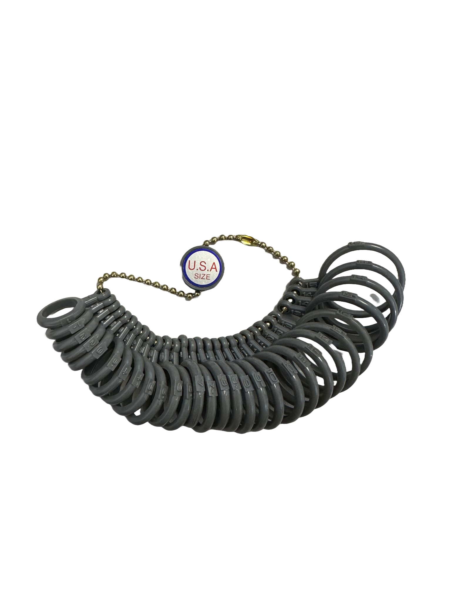 Plastic Finger Gauge (US Size 1-15) 1 Set (15's) - Wing Wo Hong Industrial Products Ltd.