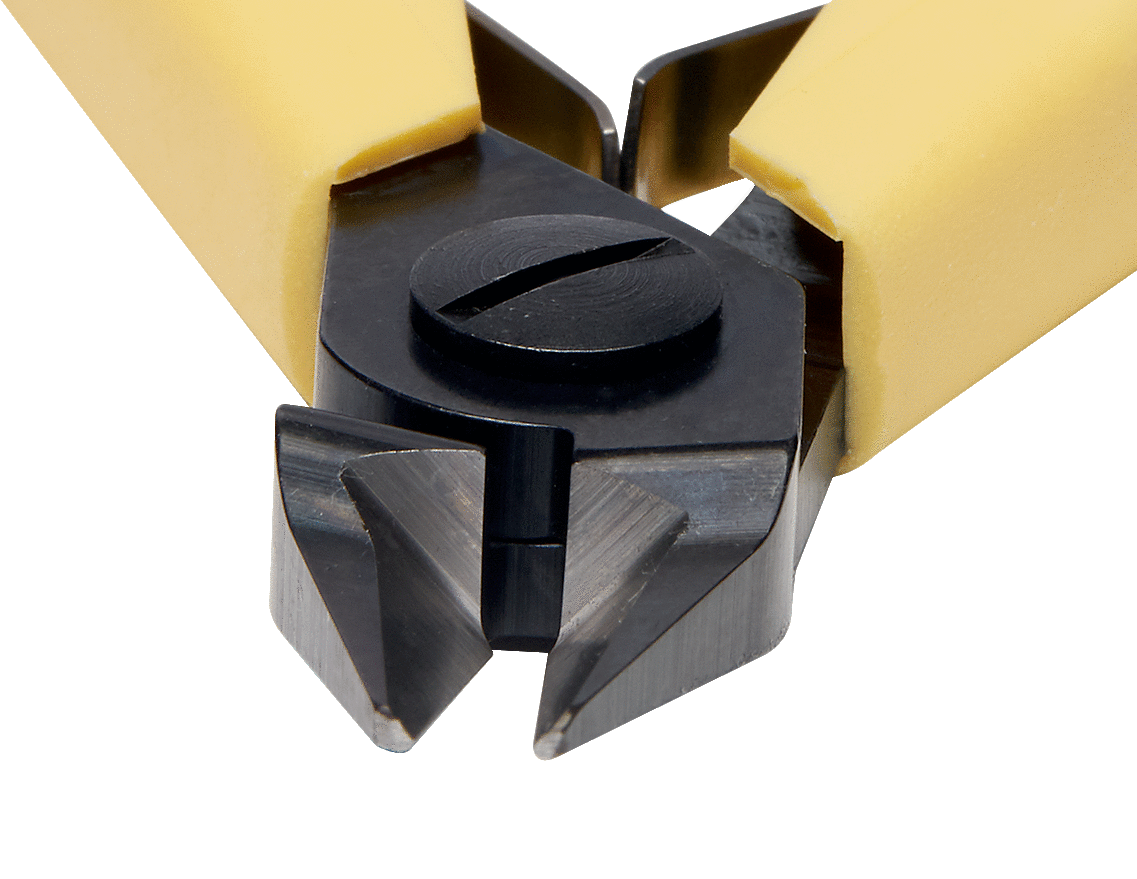 LINDSTROM Ultra-Flush® Precision Cut Diagonal Cutter with Tapered & Relieved Head & ESD Safe Handle 0.1-0.8 mm, 8148