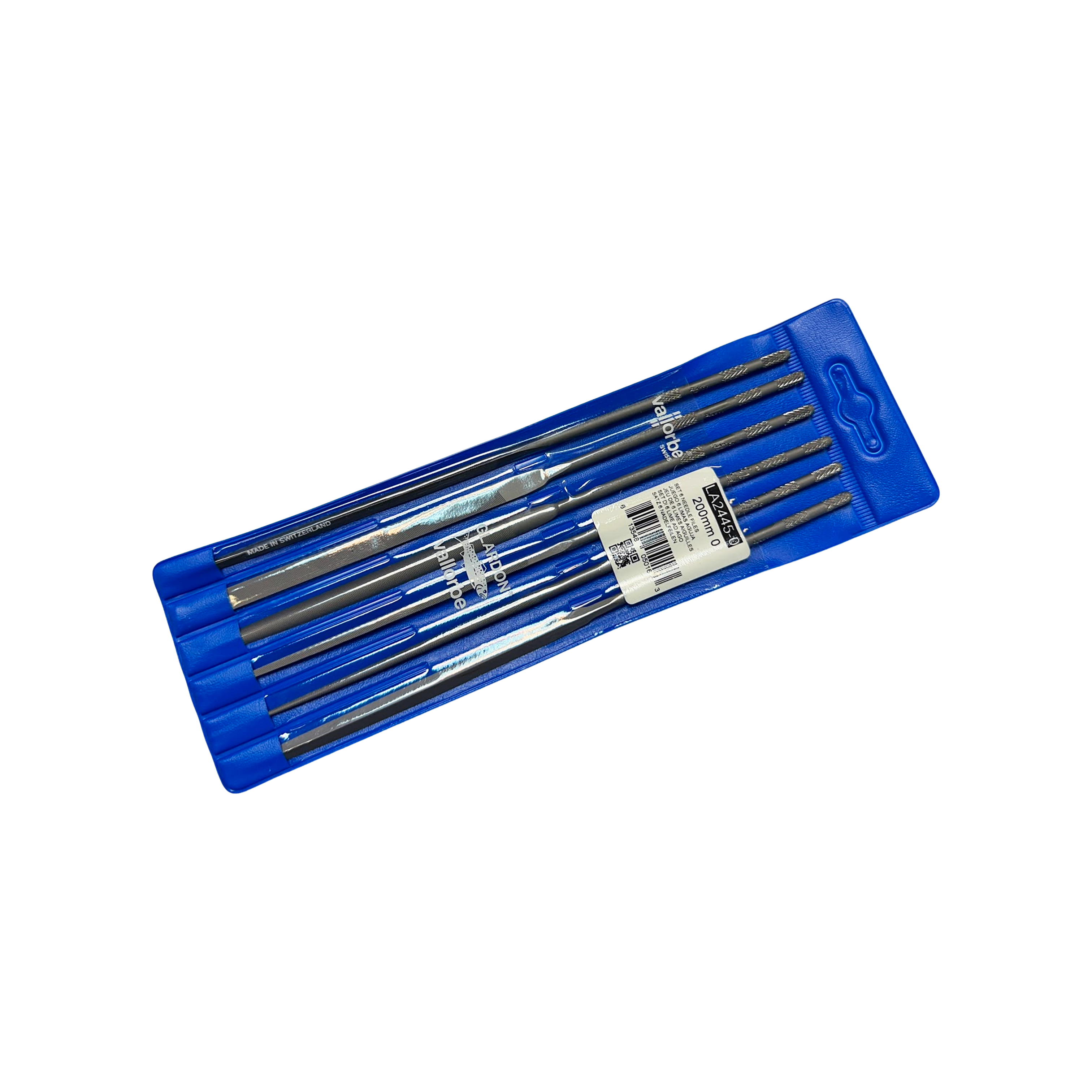 GLARDON VALLORBE LA2445-0 Needle File Sets of 6, 20CM, Cut 0