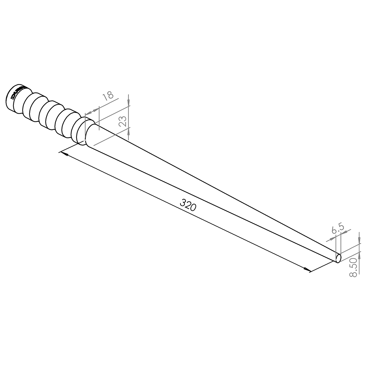 Durston Ring Mandrel Oblong 6.5×8.5 – 18×23