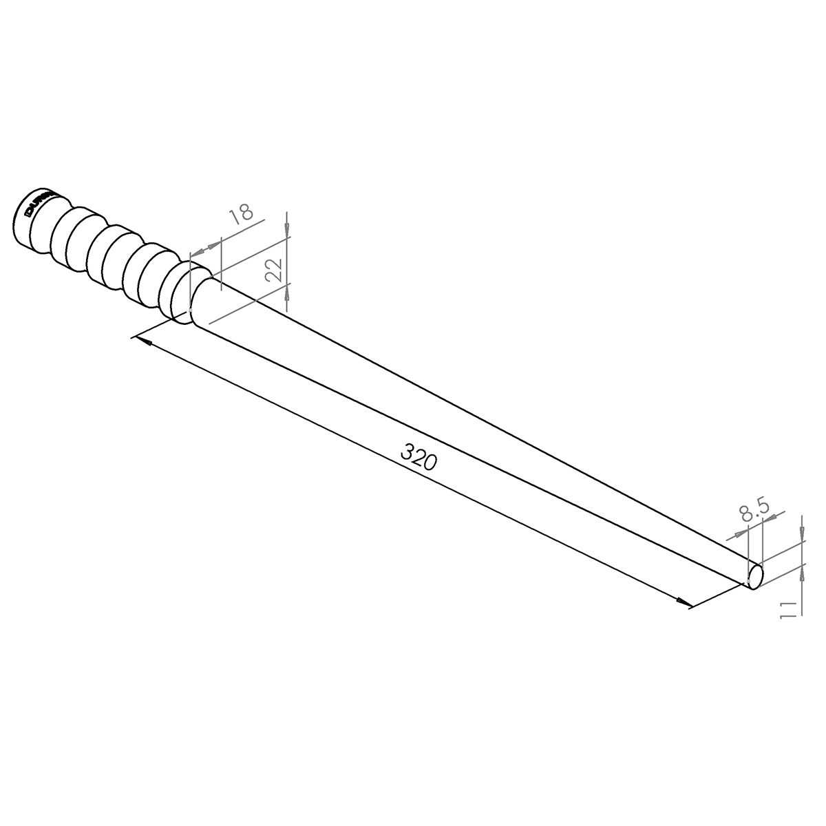 Durston Hardened Ring Mandrel Oval 8.5 x 11 – 18 x 22