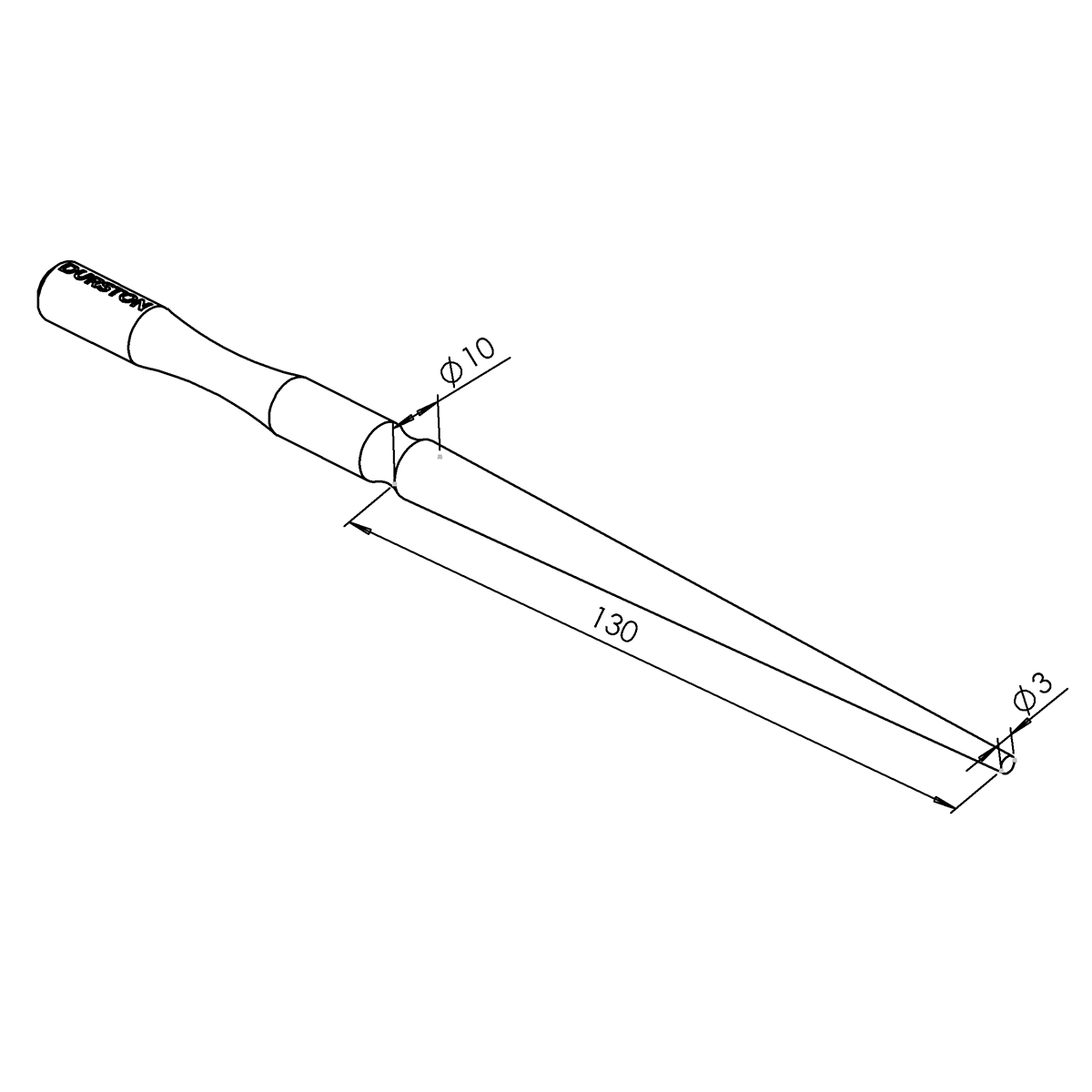 Durston Round Ring Mandrel 3mm – 10mm