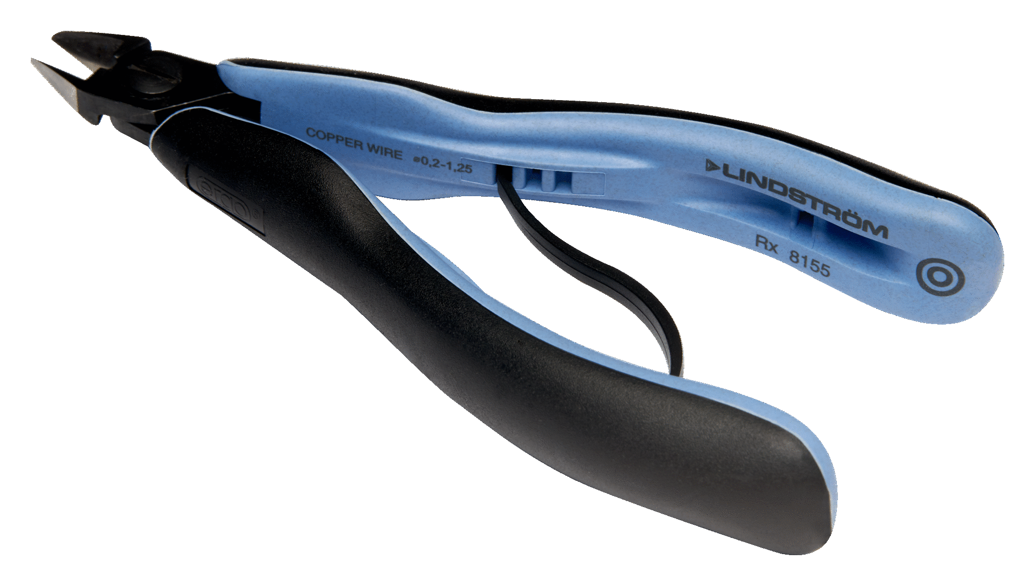 LINDSTROM ERGO™ Micro-Bevel® Precision Cut Diagonal Cutter with Tapered Head 0.2-1.25 mm, RX 8143