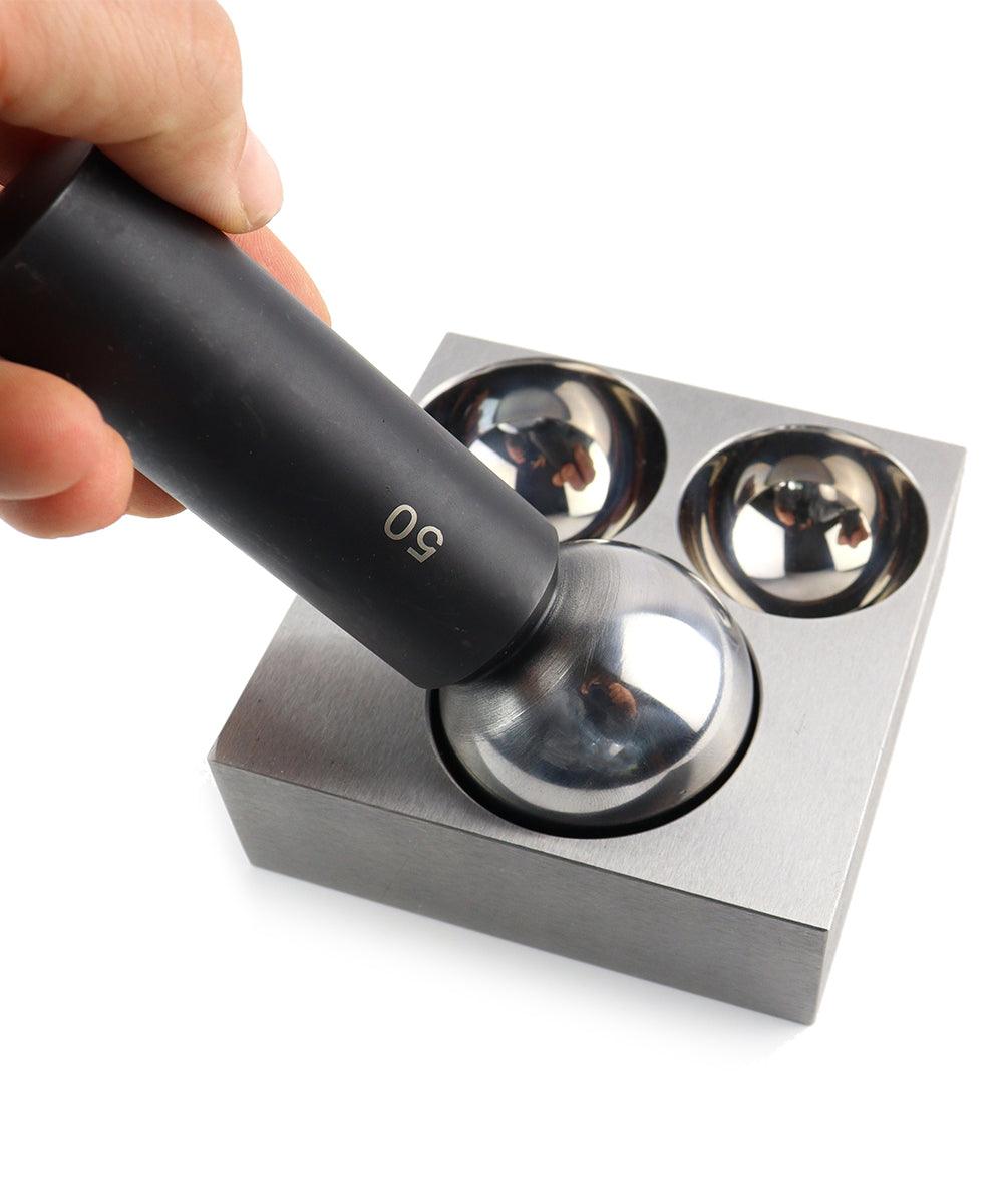 Durston 3 Hole Flat Dapping Block With 3 Punches - Wing Wo Hong Industrial Products Ltd.