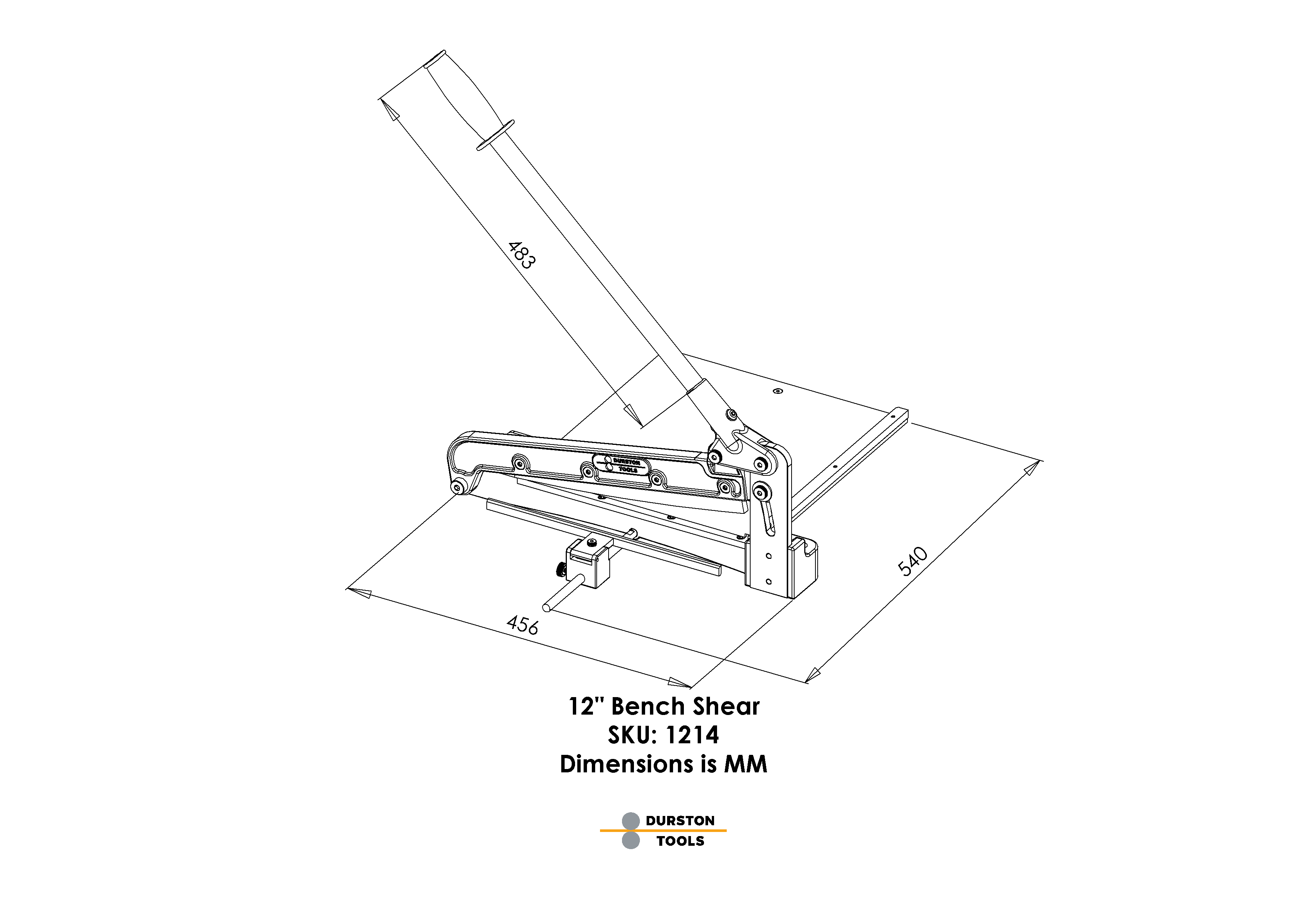 Durston 12″ Bench Shear - Wing Wo Hong Industrial Products Ltd.