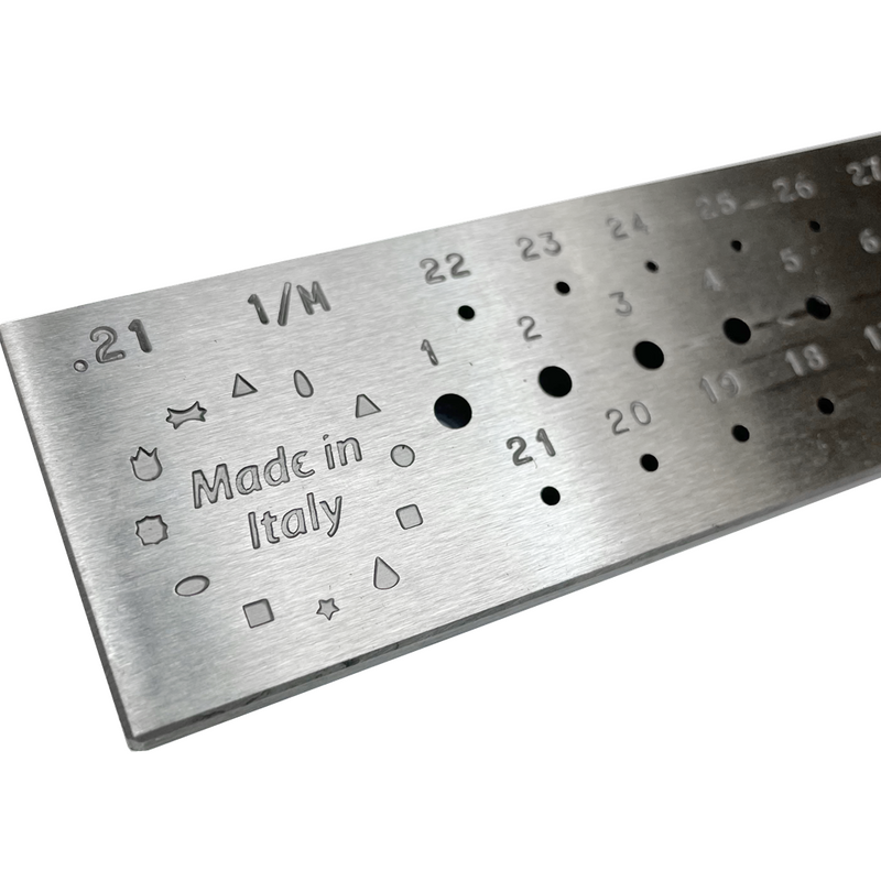 Italy Steel Round Drawplate,  1-3 MM - 1/M