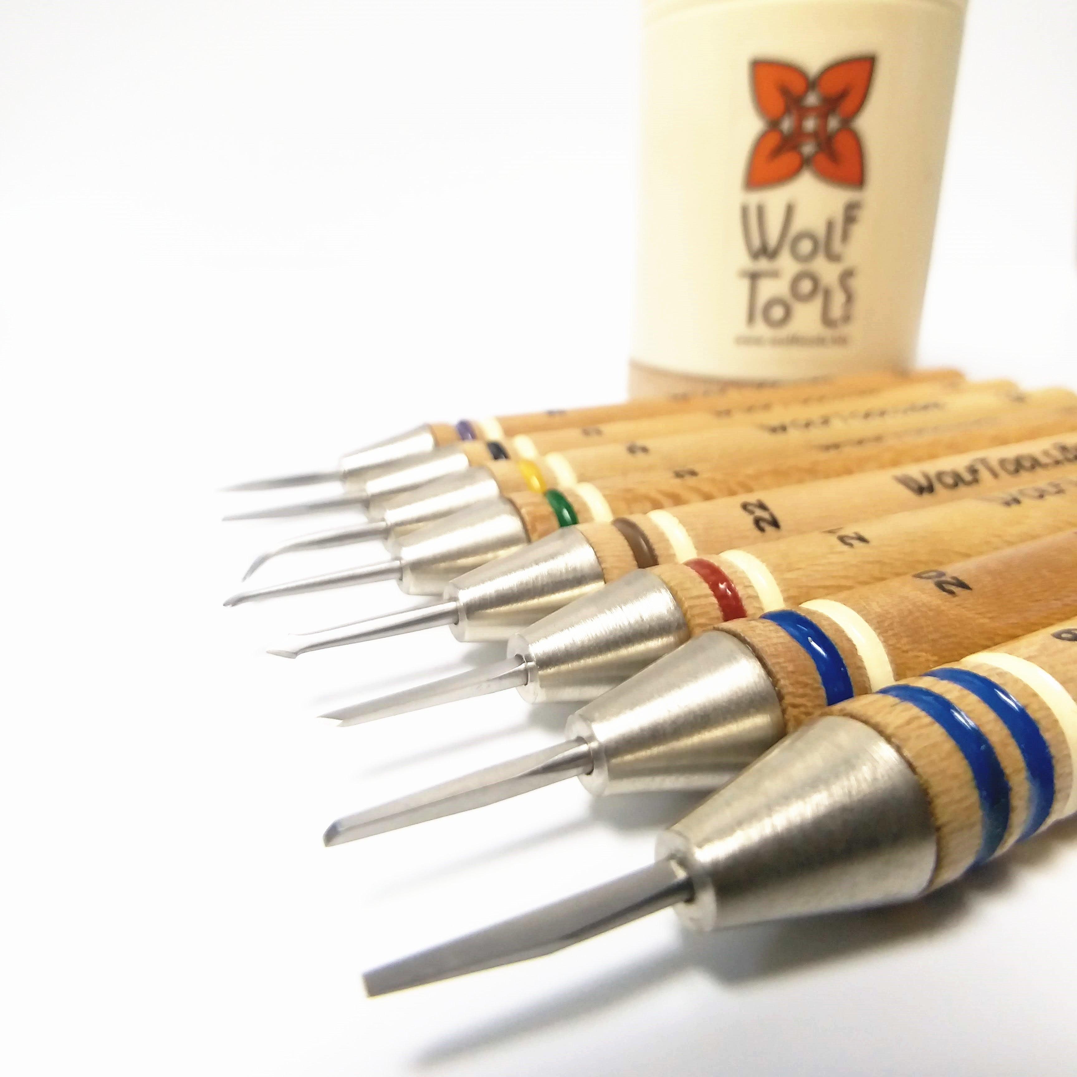 WOLF TOOL'S Micro Carvers, set of 8 - Wing Wo Hong Industrial Products Ltd.
