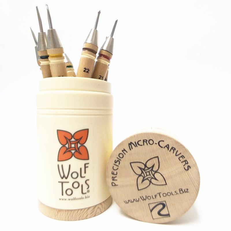 WOLF TOOL'S Micro Carvers, set of 8