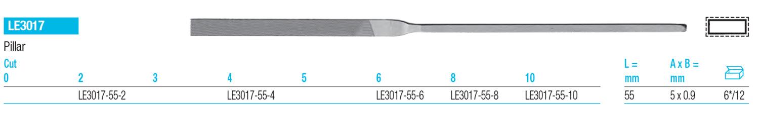 GLARDON VALLORBE Pillar Needle Files LE3017 - Wing Wo Hong Industrial Products Ltd.