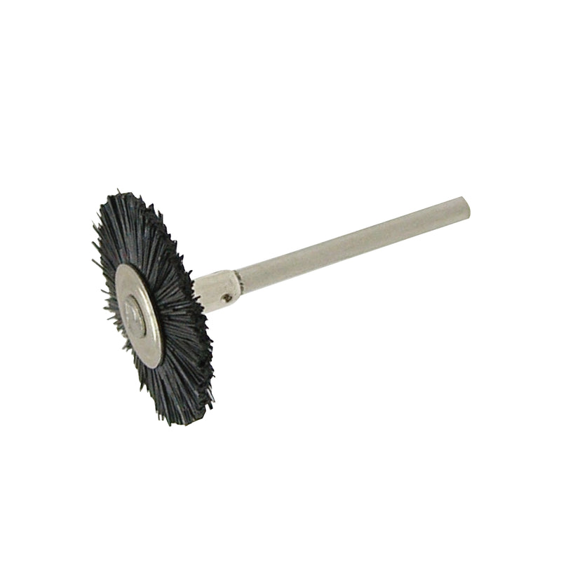 Polirapid Germany Bristle Brush Wheel, 21mm Black Stiff (P)