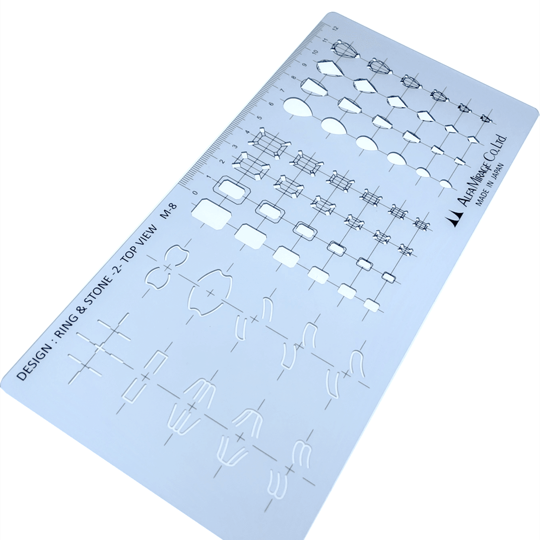 Modeling Template Ring & Stone-2- Top View M-8 - Wing Wo Hong Industrial Products Ltd.
