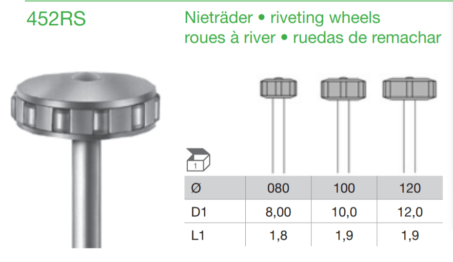 BUSCH Fig.452RS Riveting Wheels Bur 1's - Wing Wo Hong Industrial Products Ltd.