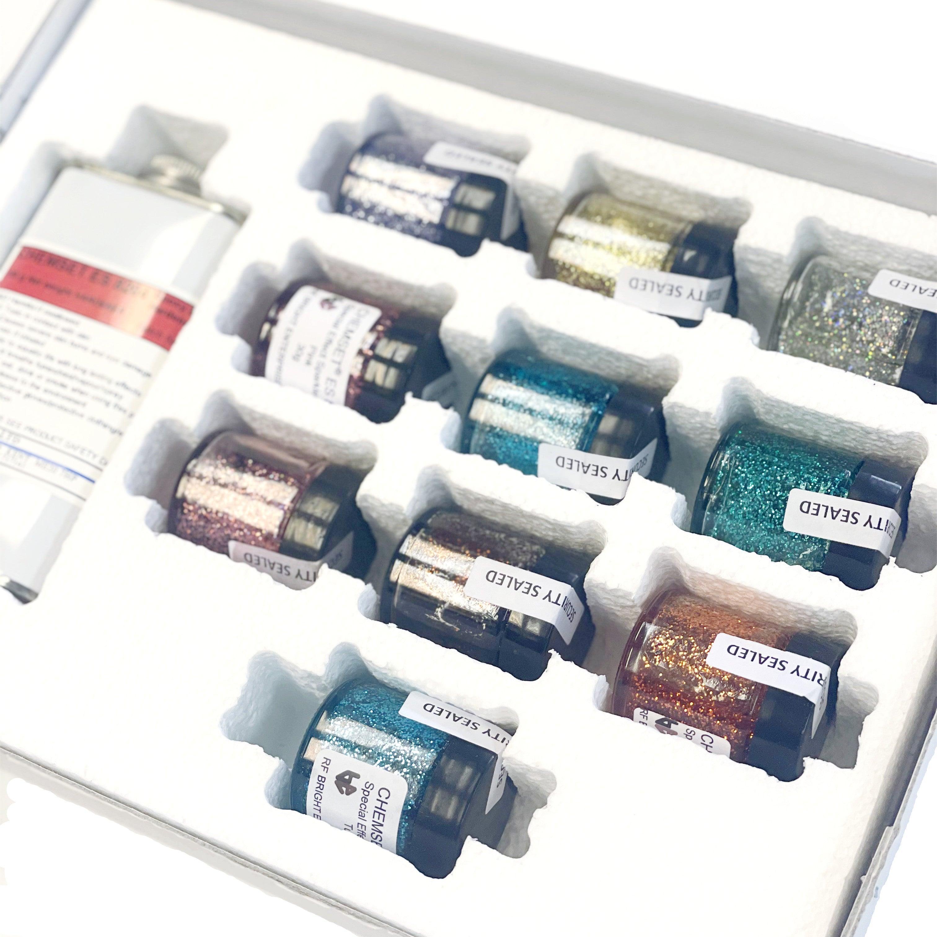 CHEMSET Epoxy Enamelling Starter Pack XX - Special Effects Sparkle Resins Kit - Wing Wo Hong Industrial Products Ltd.