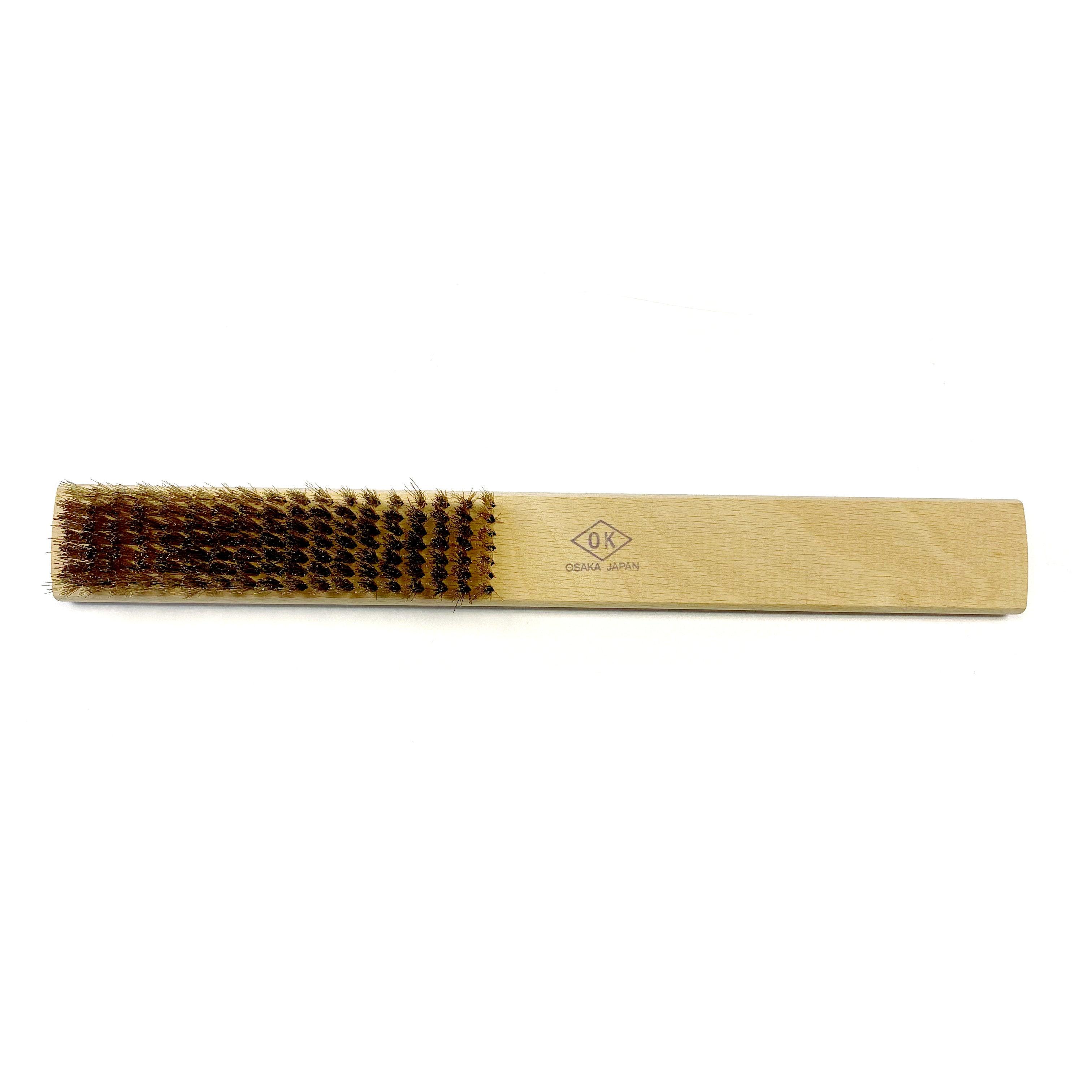 OSAKA Brass Wire Bristle Brush (Wood Handle) - Wing Wo Hong Industrial Products Ltd.