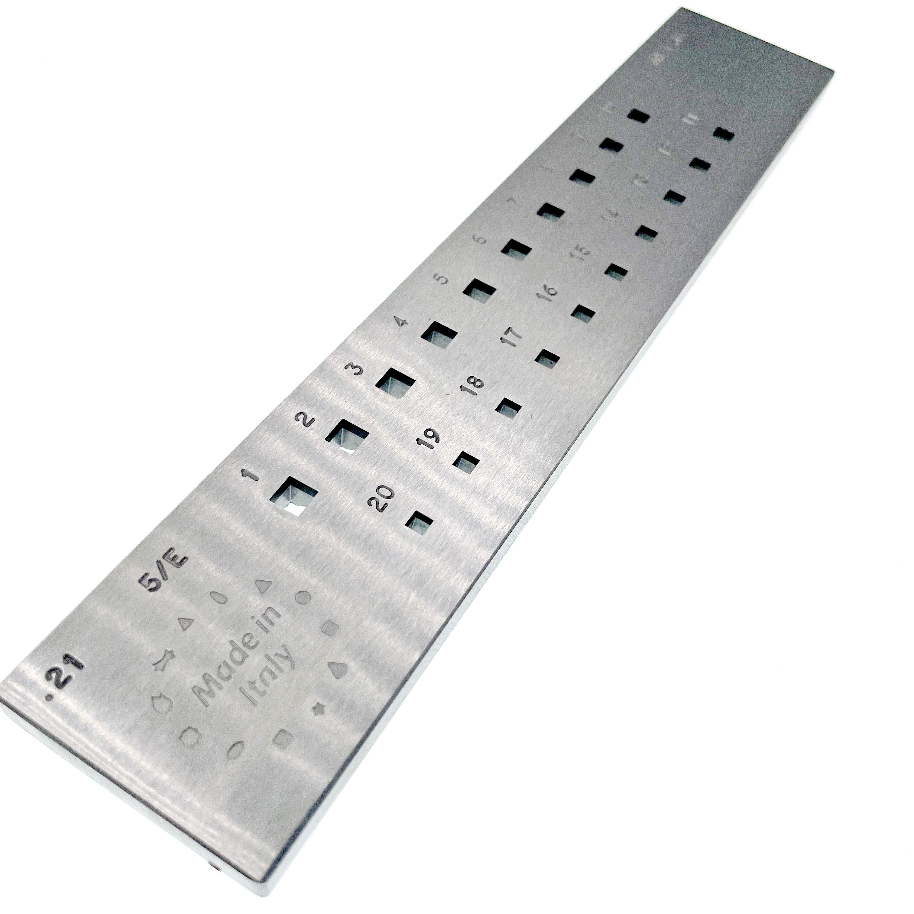 Italy Steel Square Drawplate, 3-5 MM - 5/E - Wing Wo Hong Industrial Products Ltd.