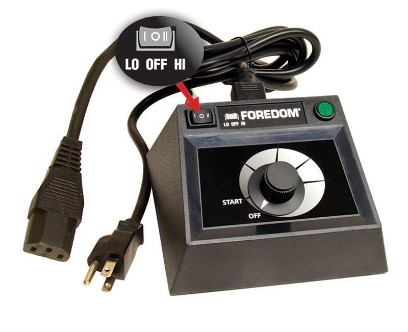FOREDOM C.EMHF-2 Table Top Control, Dual Speed Range for 230 Volt – International