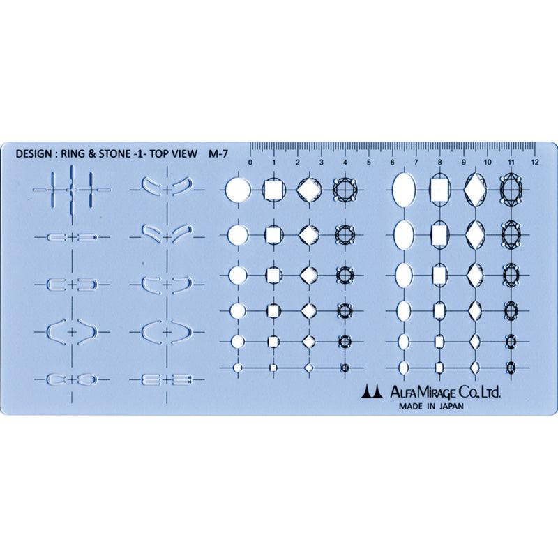 Modeling Template Ring & Stone -1- Top view M-7 - Wing Wo Hong Industrial Products Ltd.