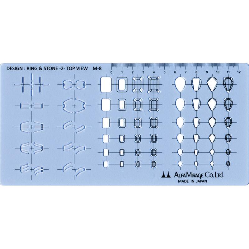 Modeling Template Ring & Stone-2- Top View M-8 - Wing Wo Hong Industrial Products Ltd.