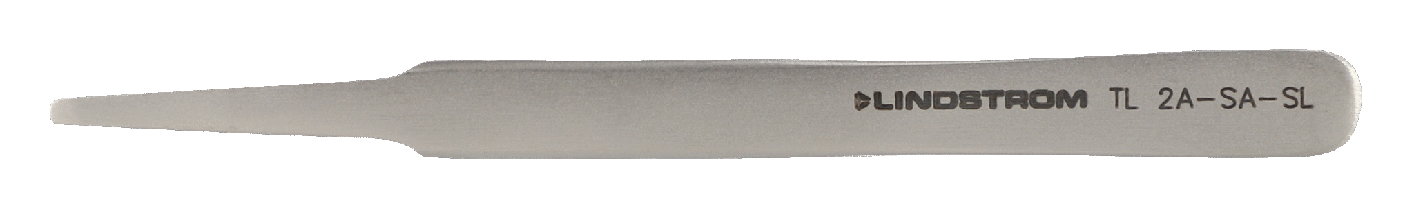 Lindstrom Stainless Steel Economy Tweezers Style 2A with Flat and Fine Round Tips 118 mm