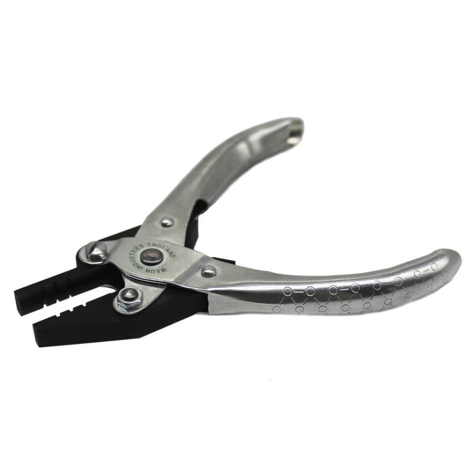 MAUN Half Round And Flat Jaws Parallel Plier With Three Collet Making Notches 125 mm