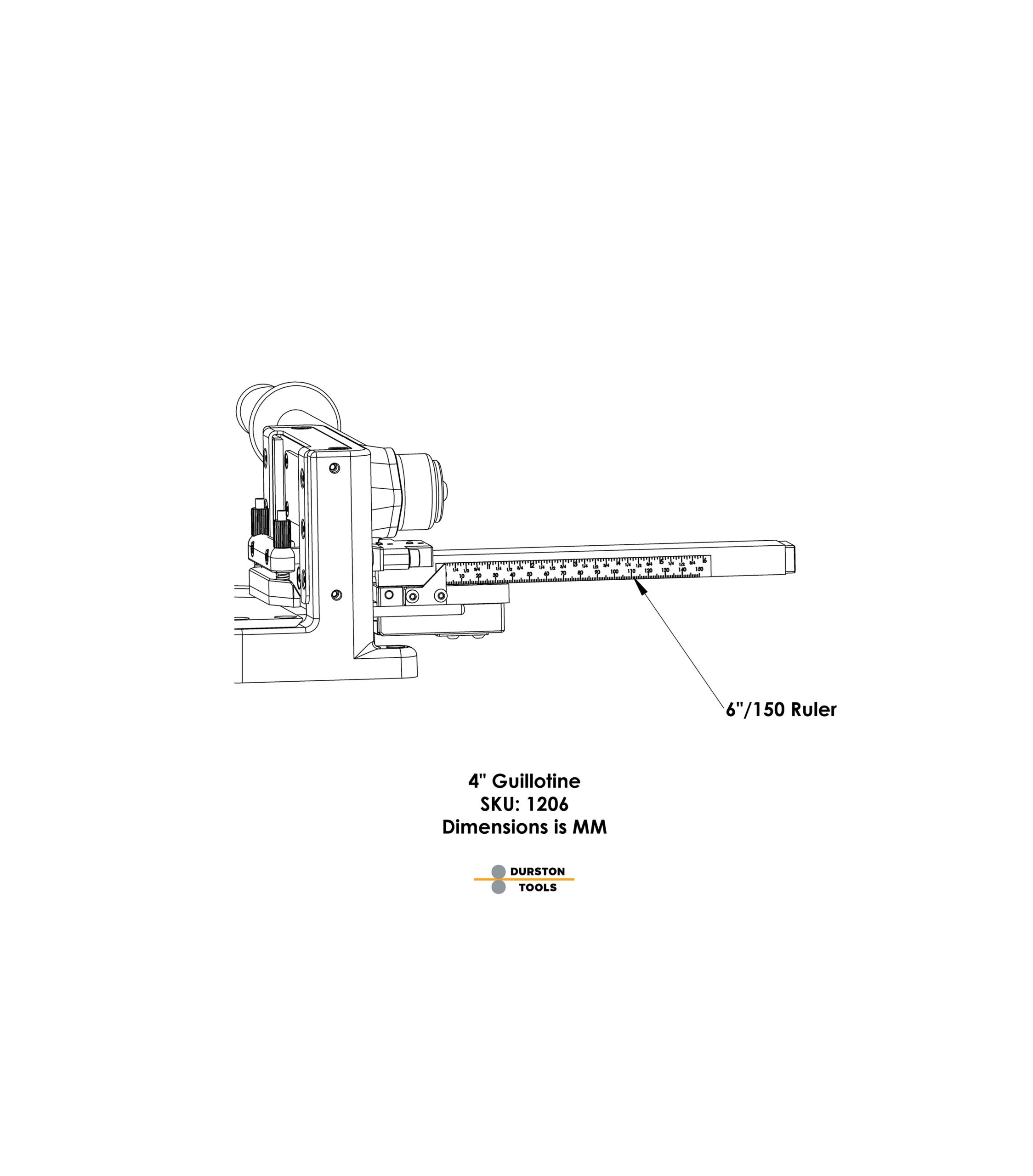 Durston 4″ Guillotine Shear
