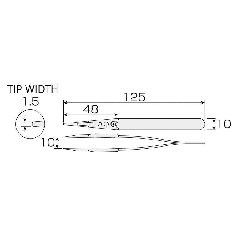 AMC SOFT TIP TWEEZERS D-master