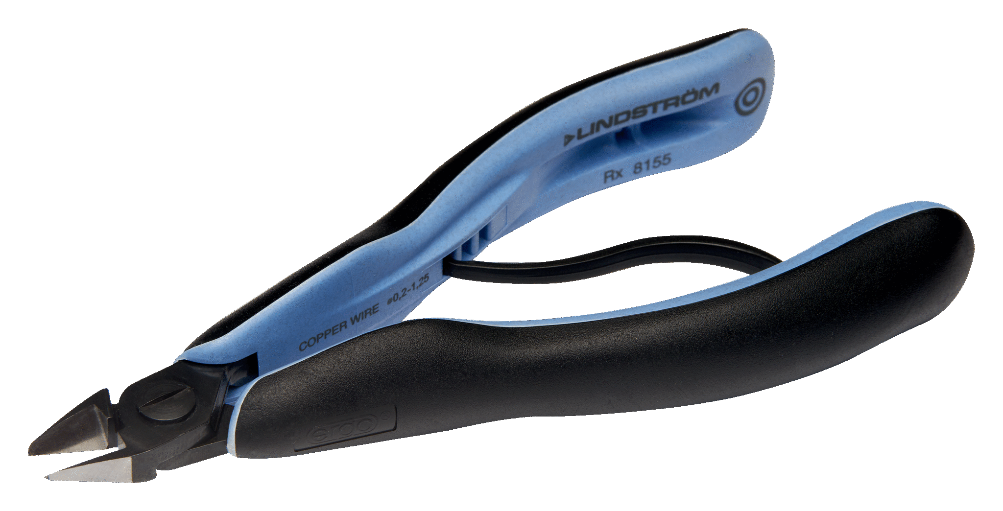 LINDSTROM ERGO™ Micro-Bevel® 精密切割斜口刀，带锥形头 0.2-1.25 毫米，RX 8143