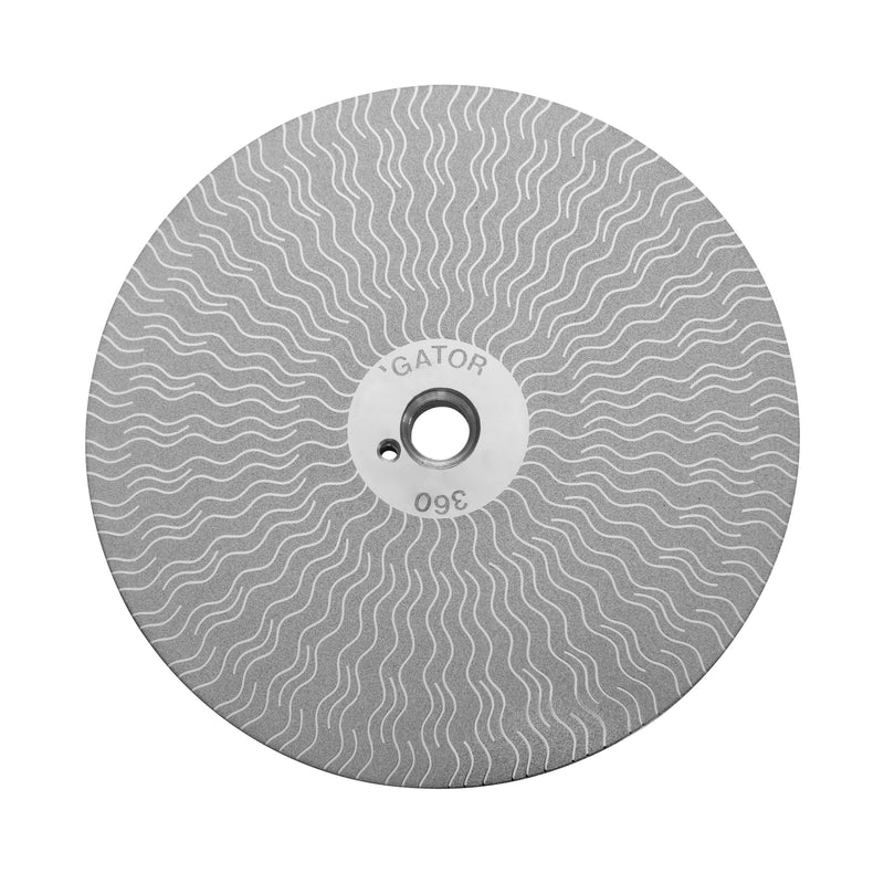 ダイヤモンドホイール: 6 インチ「ゲーター」ファストラフ (360 グリット)