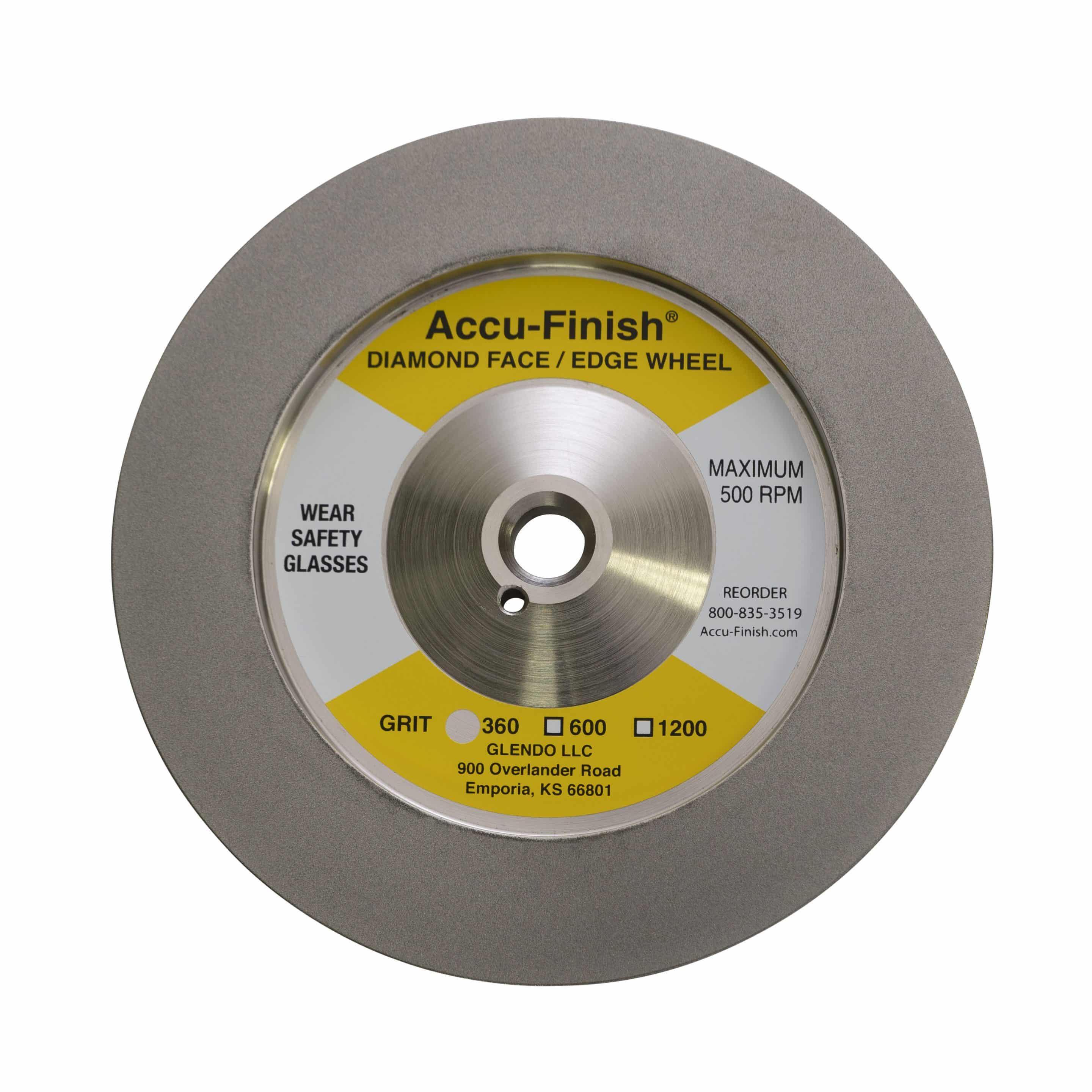 Face / Edge Diamond Wheel: 6-inch Rough (360 Grit)