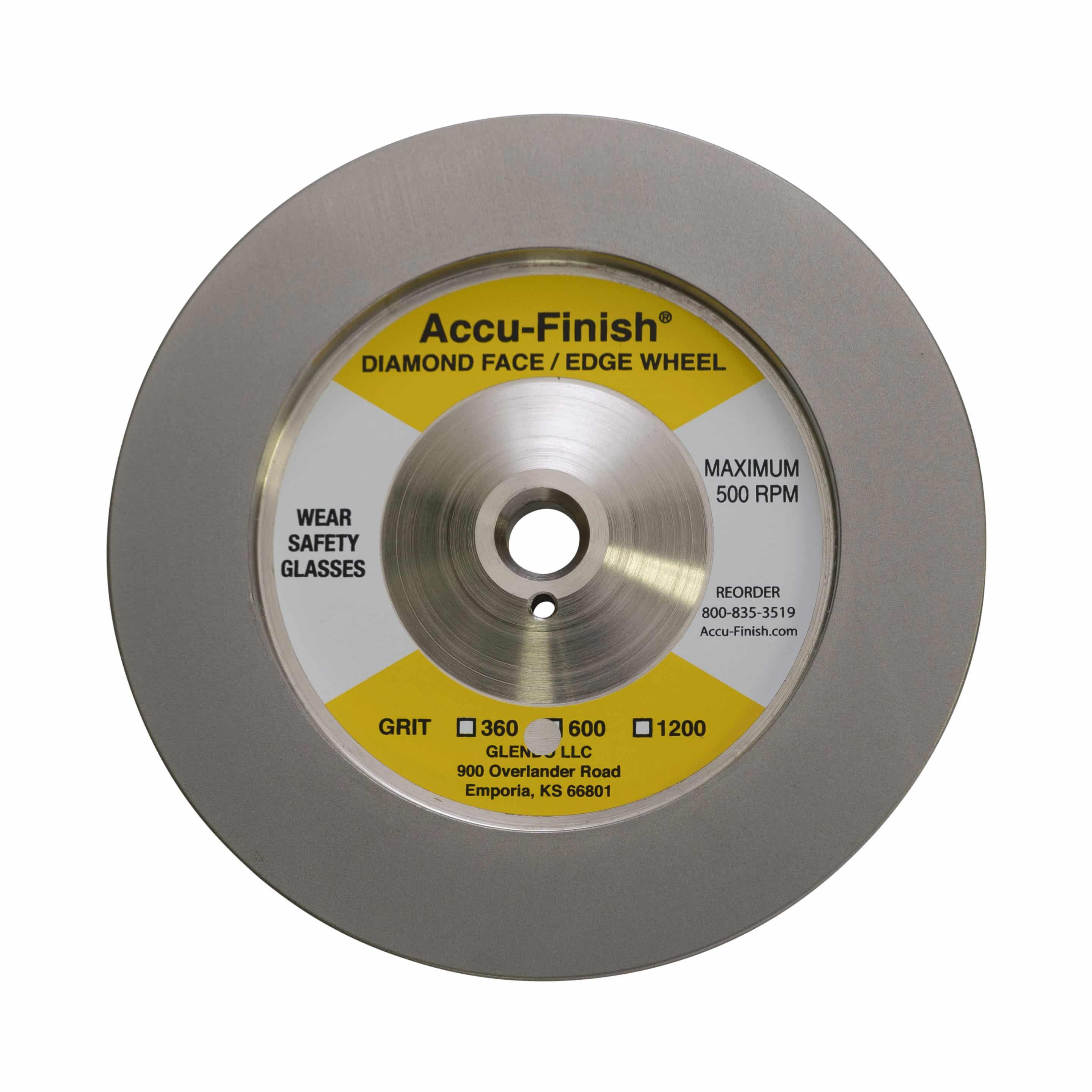 Face / Edge Diamond Wheel: 6-inch General (600 Grit)