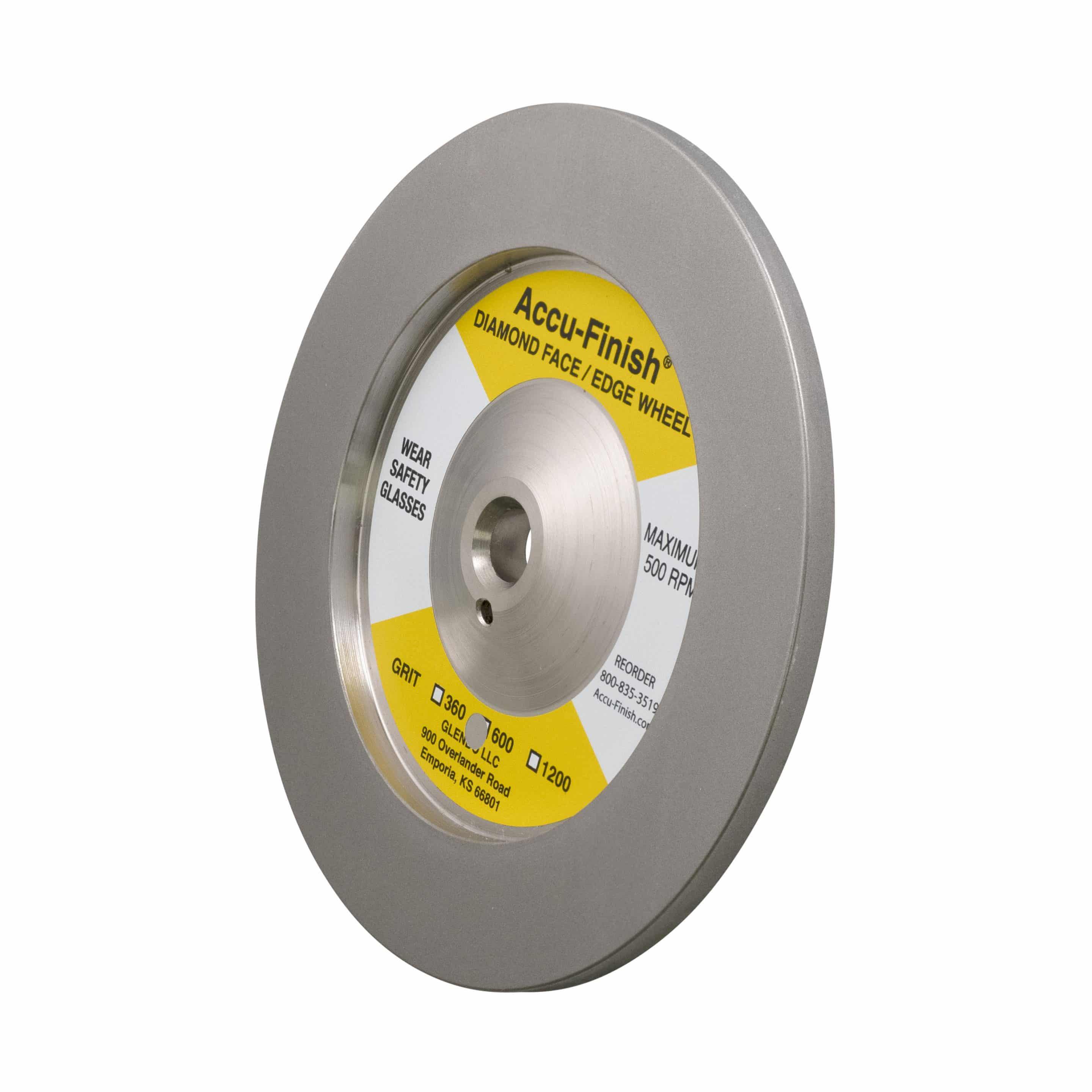 Face / Edge Diamond Wheel: 6-inch General (600 Grit)