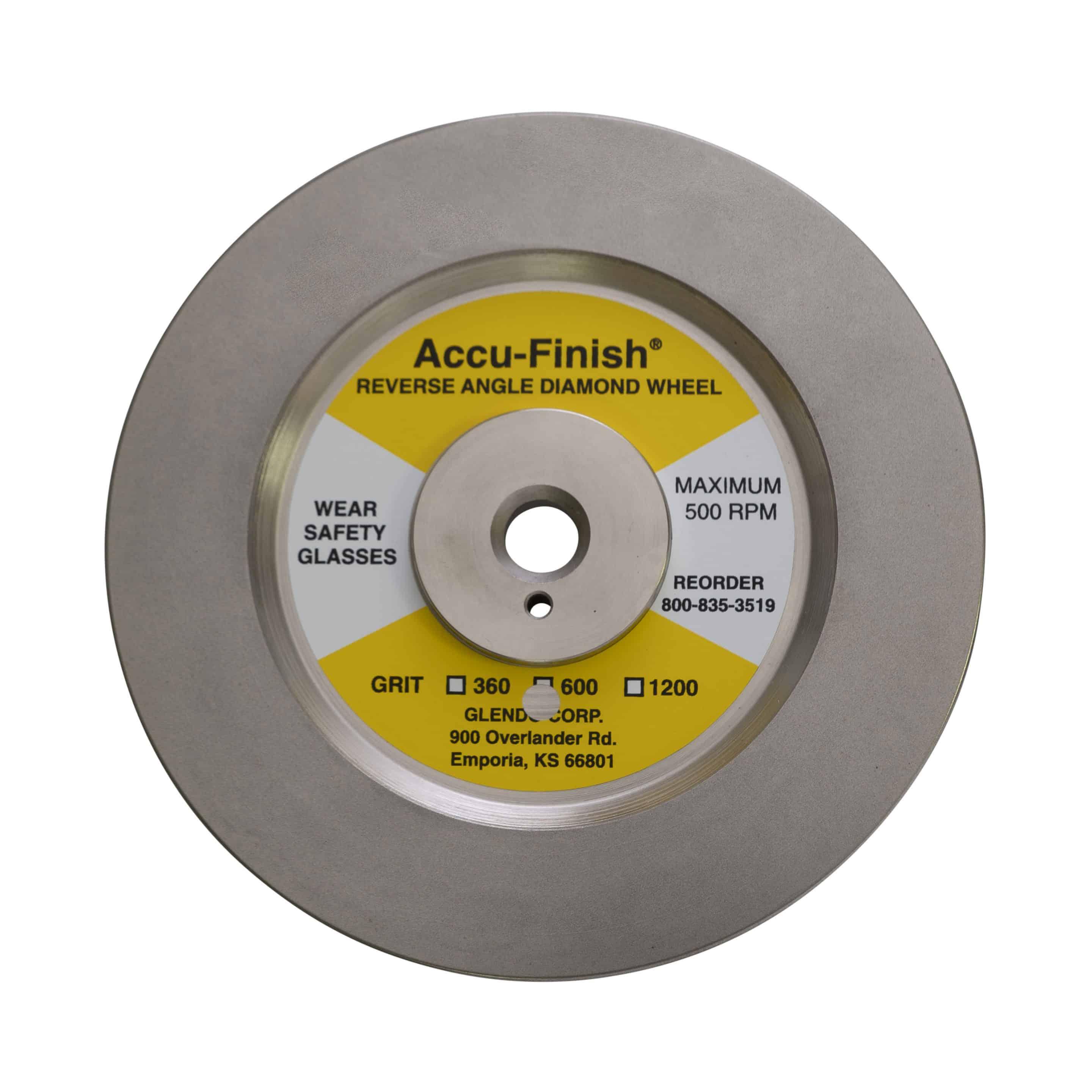 30° Reverse Angle Diamond Wheel: 6-inch General (600 Grit)