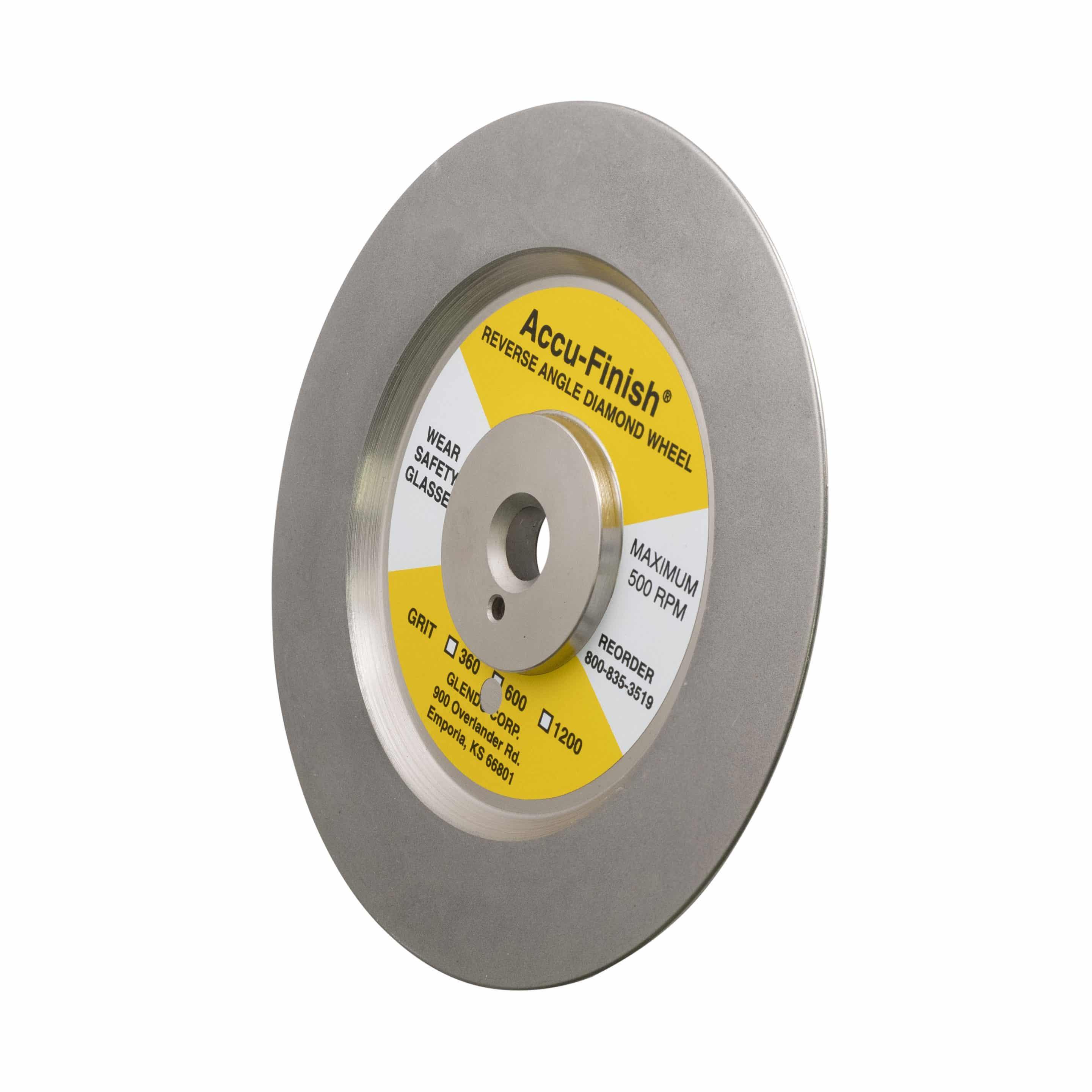 30° Reverse Angle Diamond Wheel: 6-inch General (600 Grit)