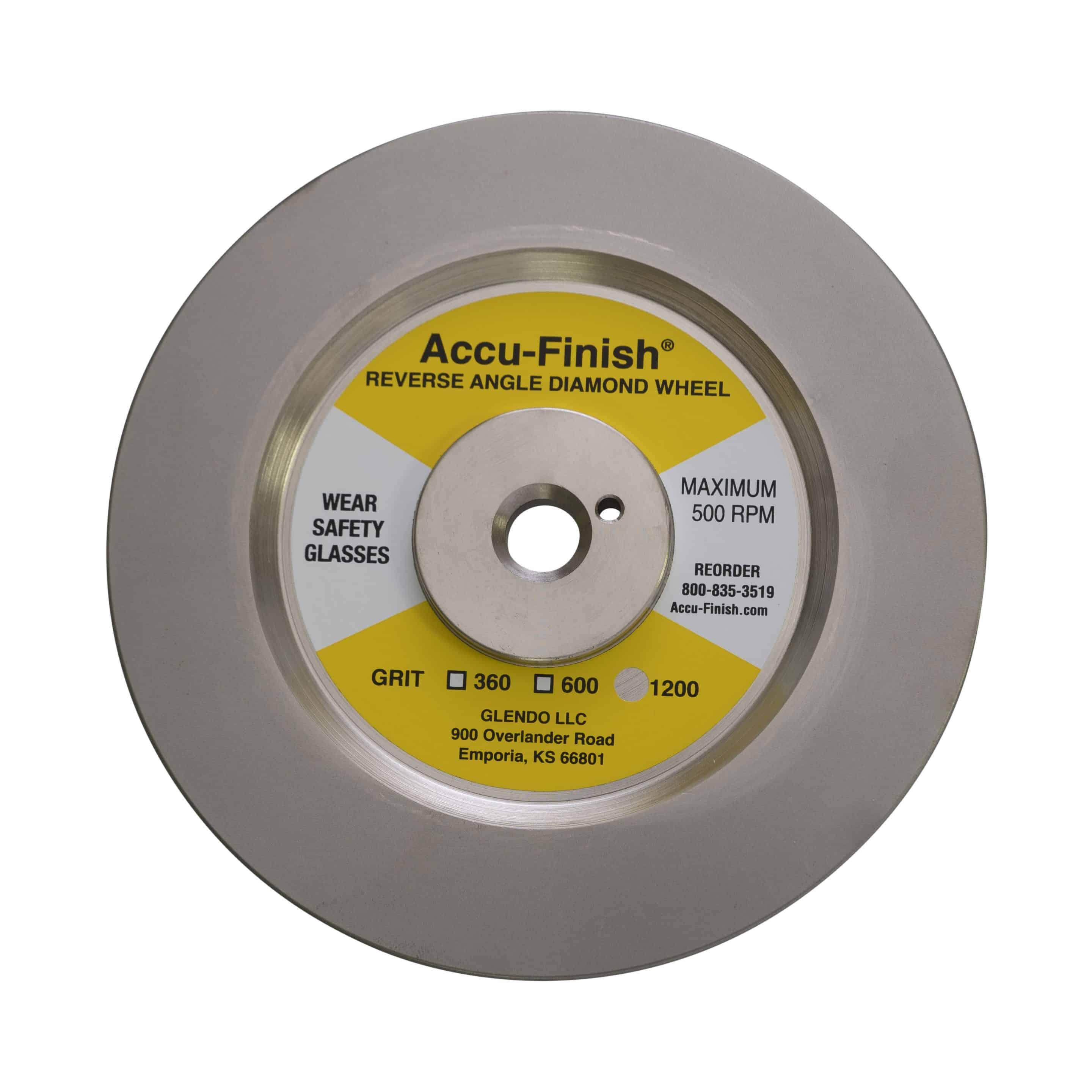 30º Reverse Angle Diamond Wheel: 6-inch Extra-Fine (1200 Grit)