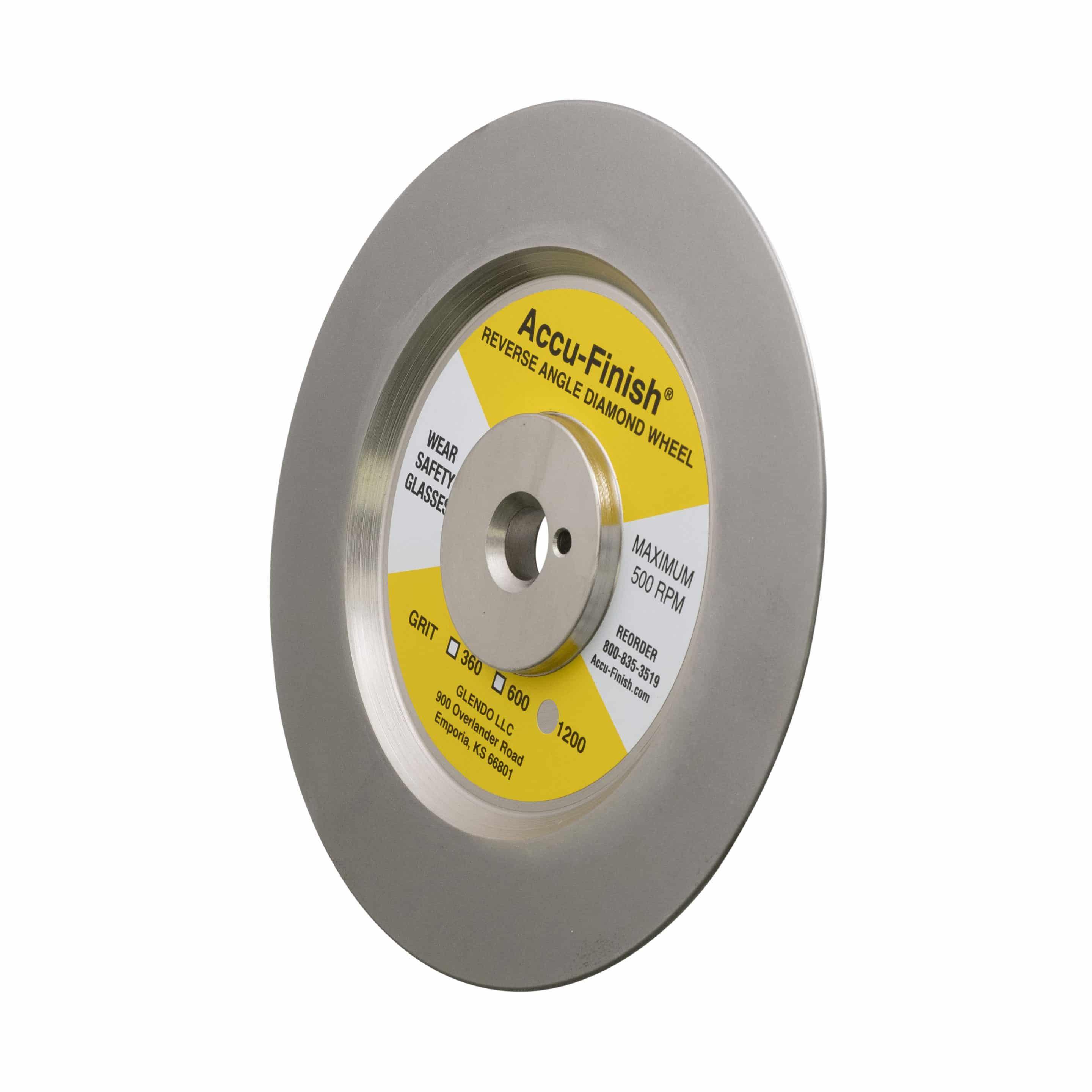 30º Reverse Angle Diamond Wheel: 6-inch Extra-Fine (1200 Grit)