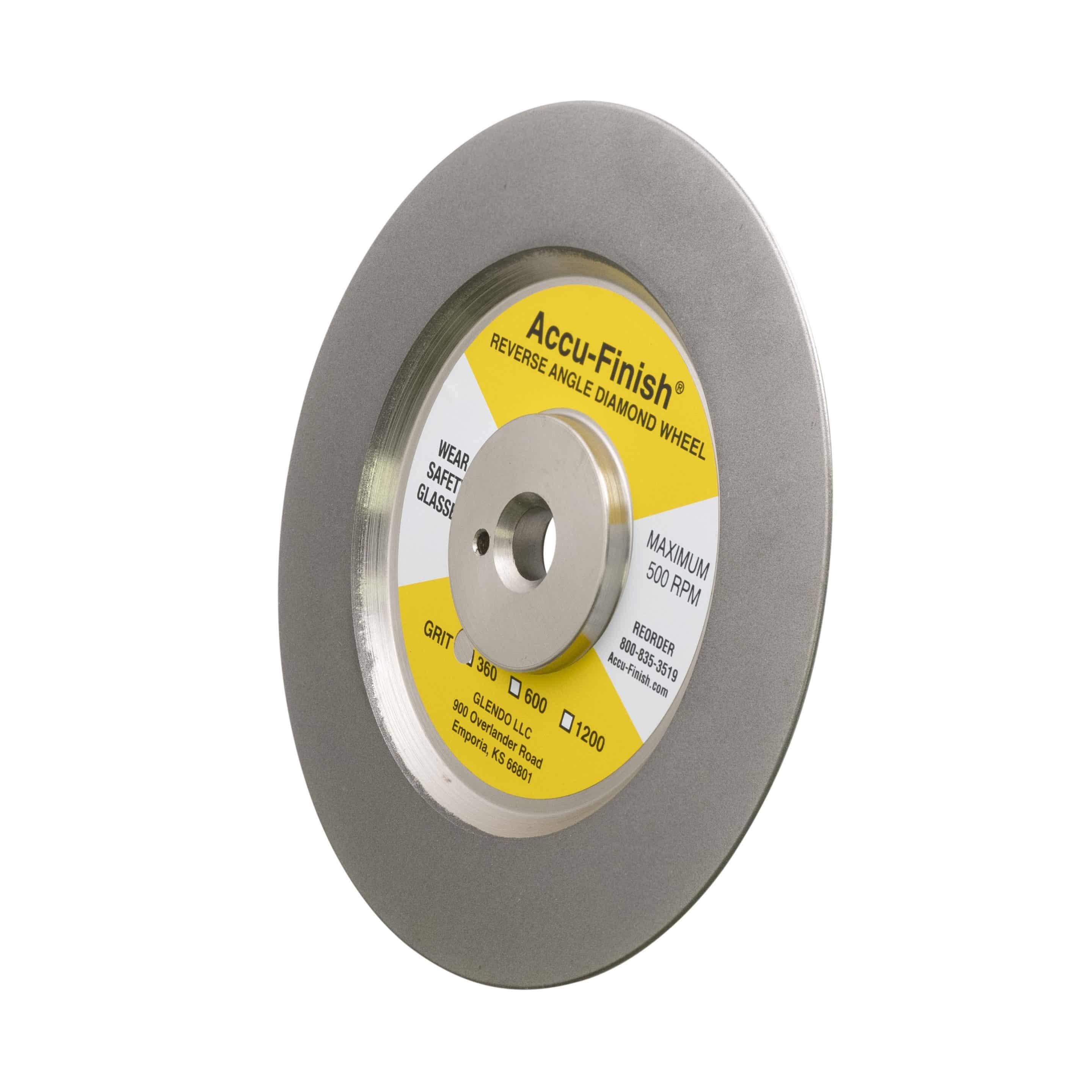 30º Reverse Angle Diamond Wheel: 6-inch Rough (360 Grit)