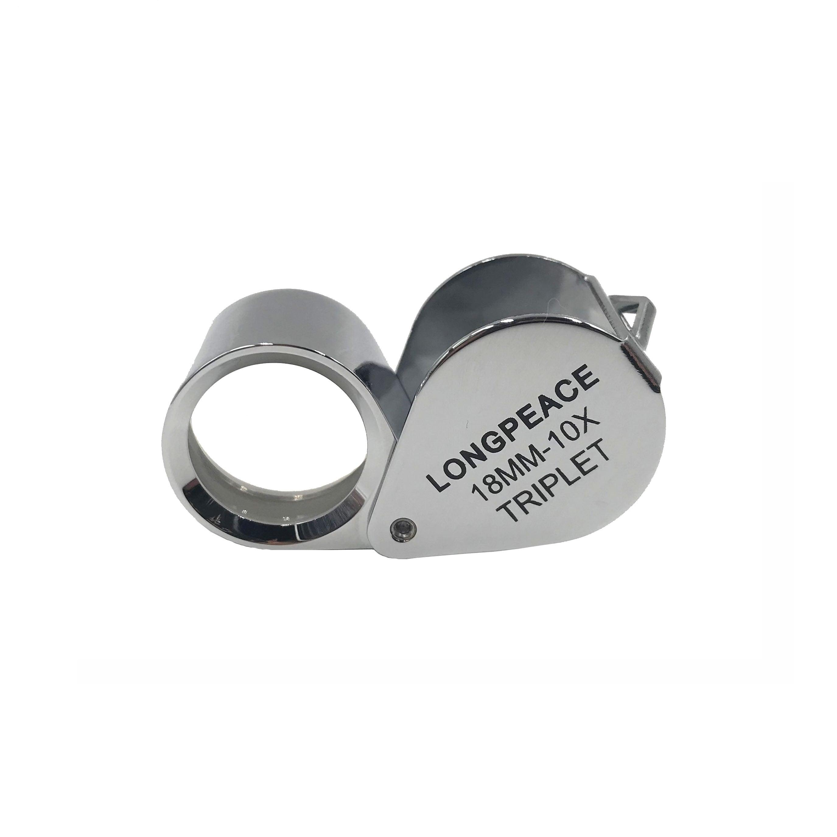 Longpeace 10X Triplet Loupe, Chrome