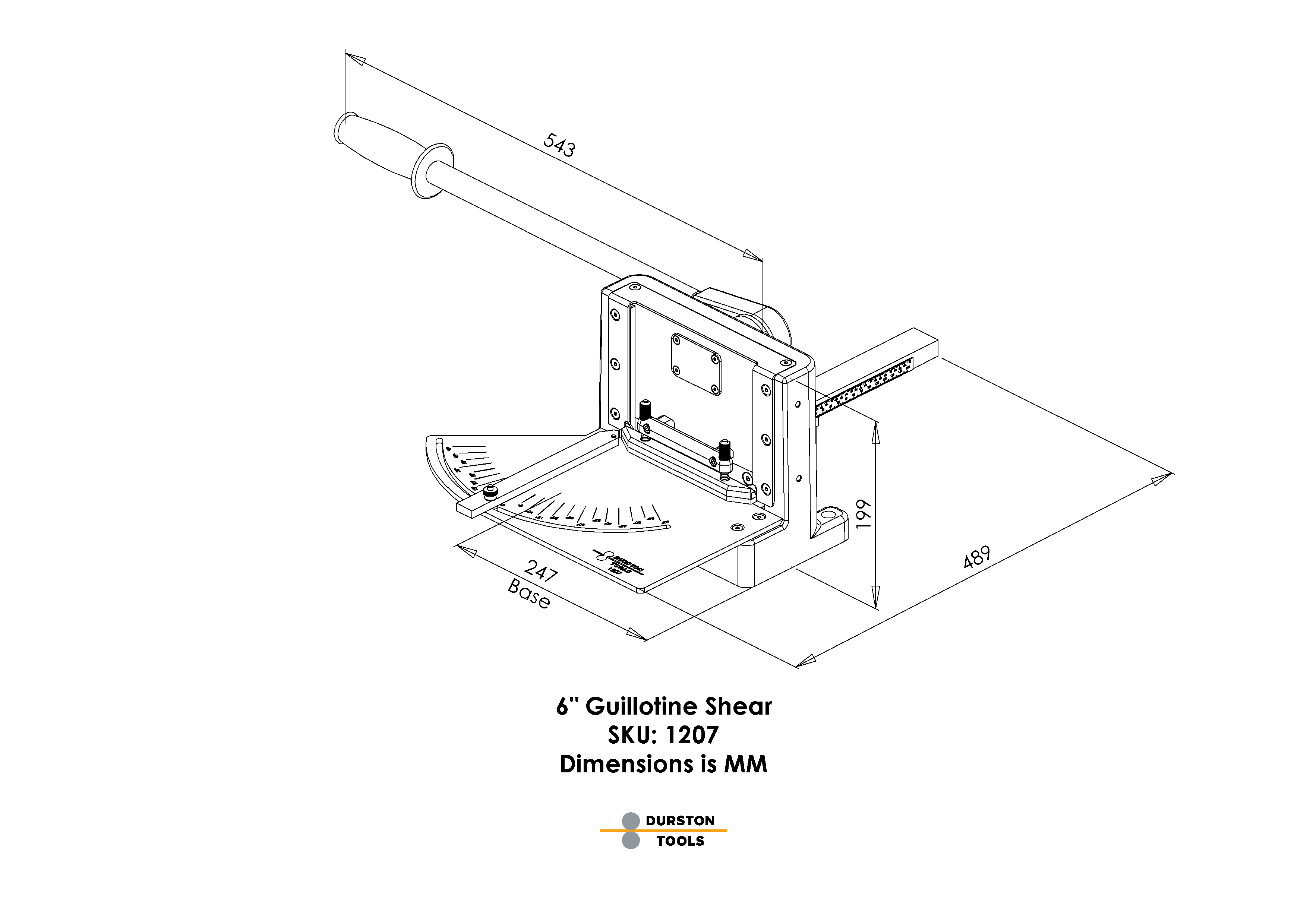 Durston 6″ Guillotine Shear - Wing Wo Hong Industrial Products Ltd.