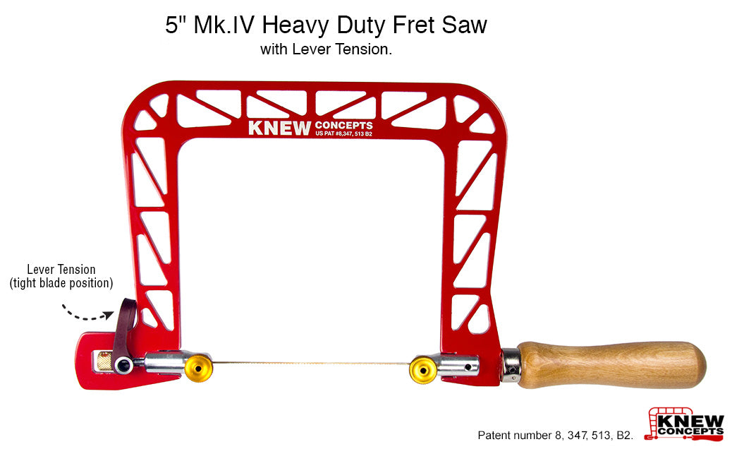 Knew Concepts 5" Mk.IV Heavy Duty Fret Saw with Lever Tension