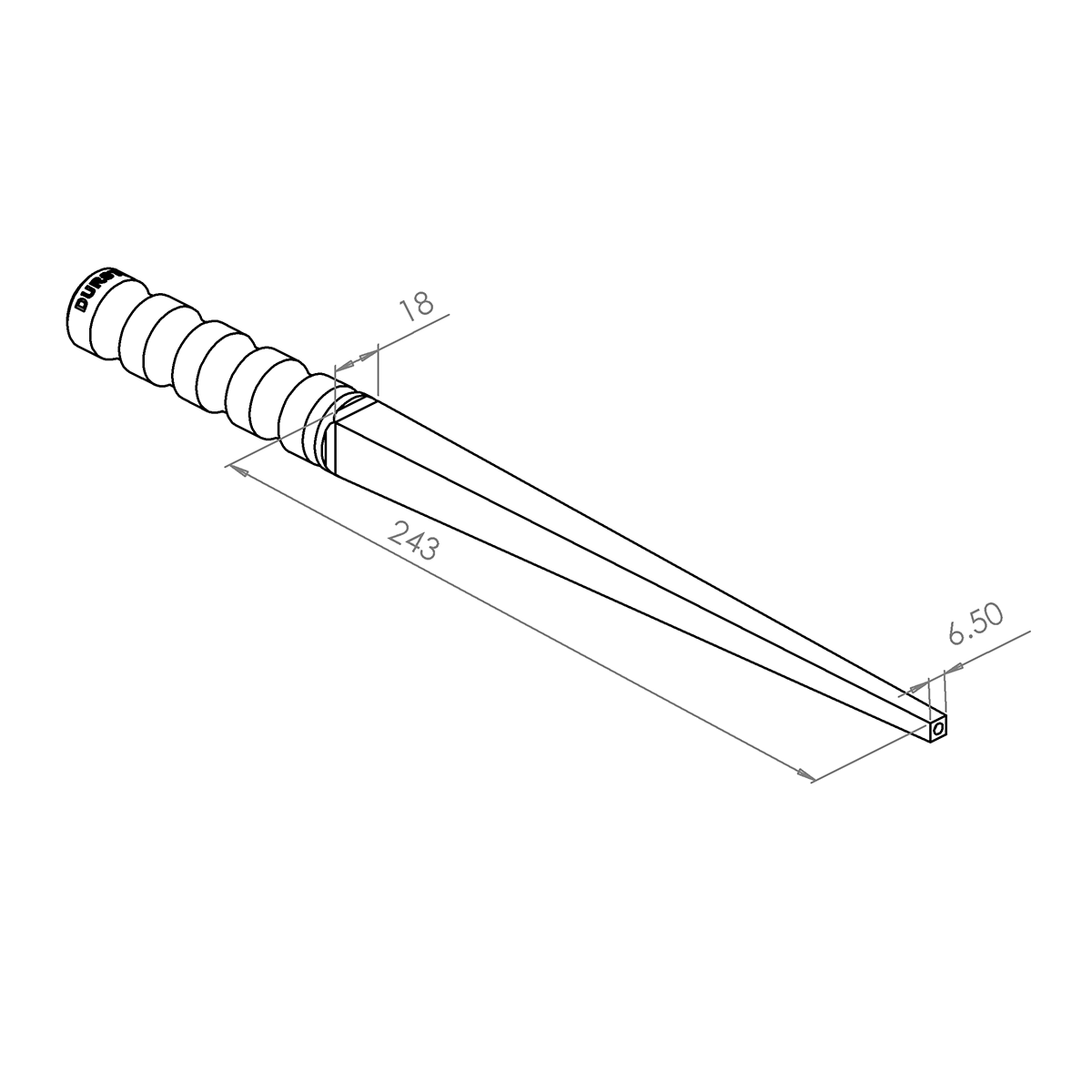 Durston Square Ring Mandrel 6.5-18mm