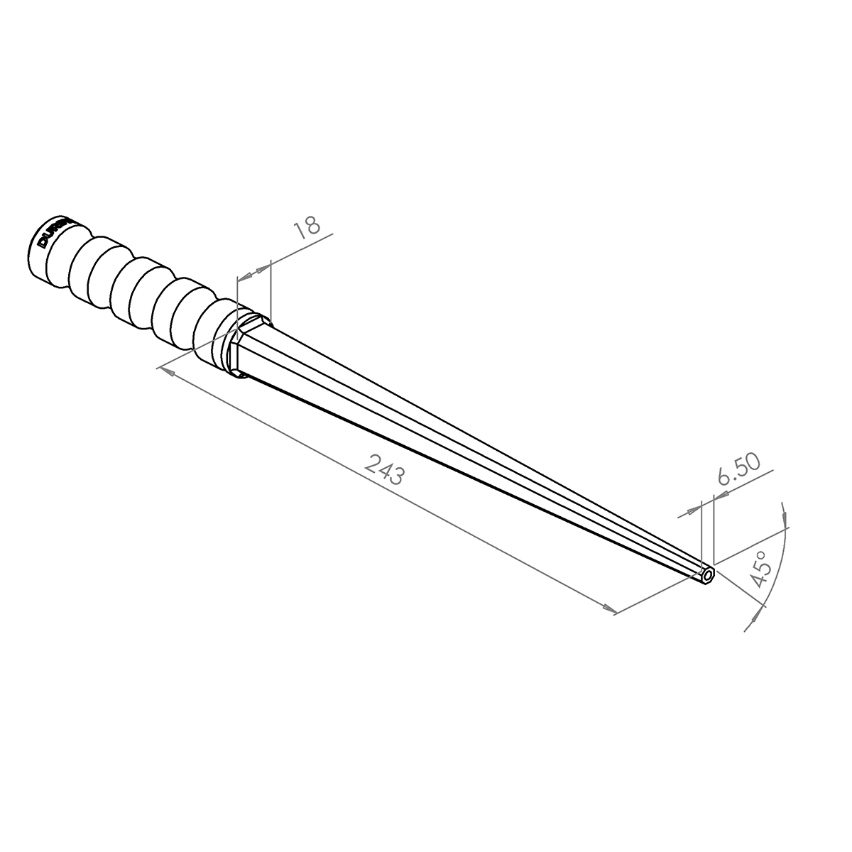 Durston Square Chamfered Ring Mandrel 6.5-18