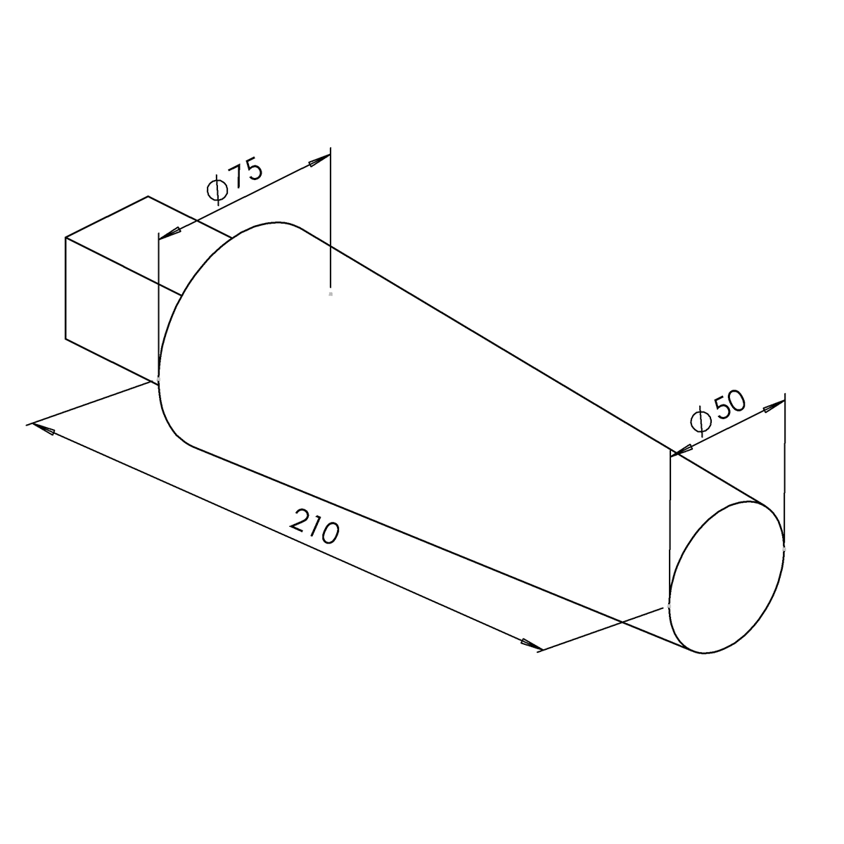 Durston Round Mandrel With Tang