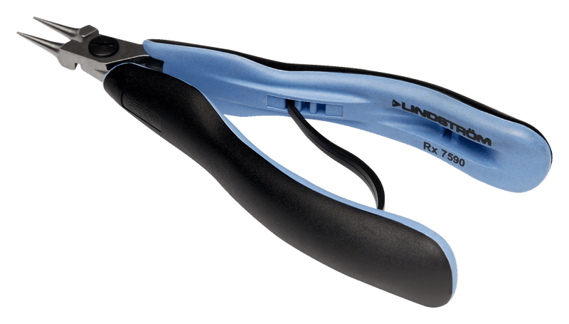LINDSTROM ERGO™ Precision Round Nose Pliers with Dual-Component Synthetic Handle, RX7590