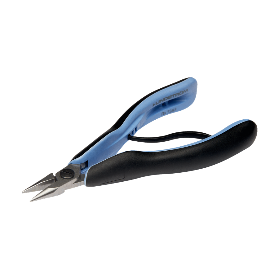 LINDSTROM ERGO™ Short Snipe Nose Pliers with Dual-Component Synthetic Handle, RX7893 - Wing Wo Hong Industrial Products Ltd.