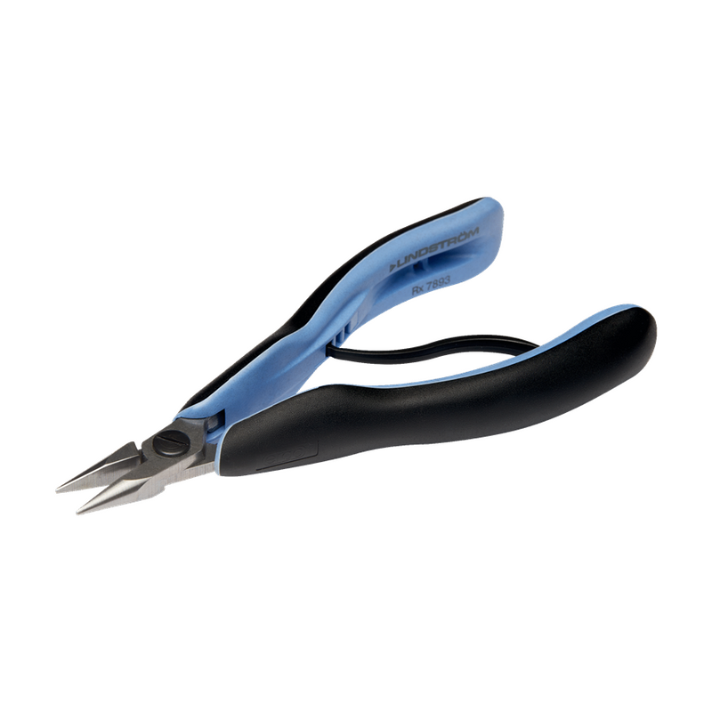 LINDSTROM ERGO™ Short Snipe Nose Pliers with Dual-Component Synthetic Handle, RX7893